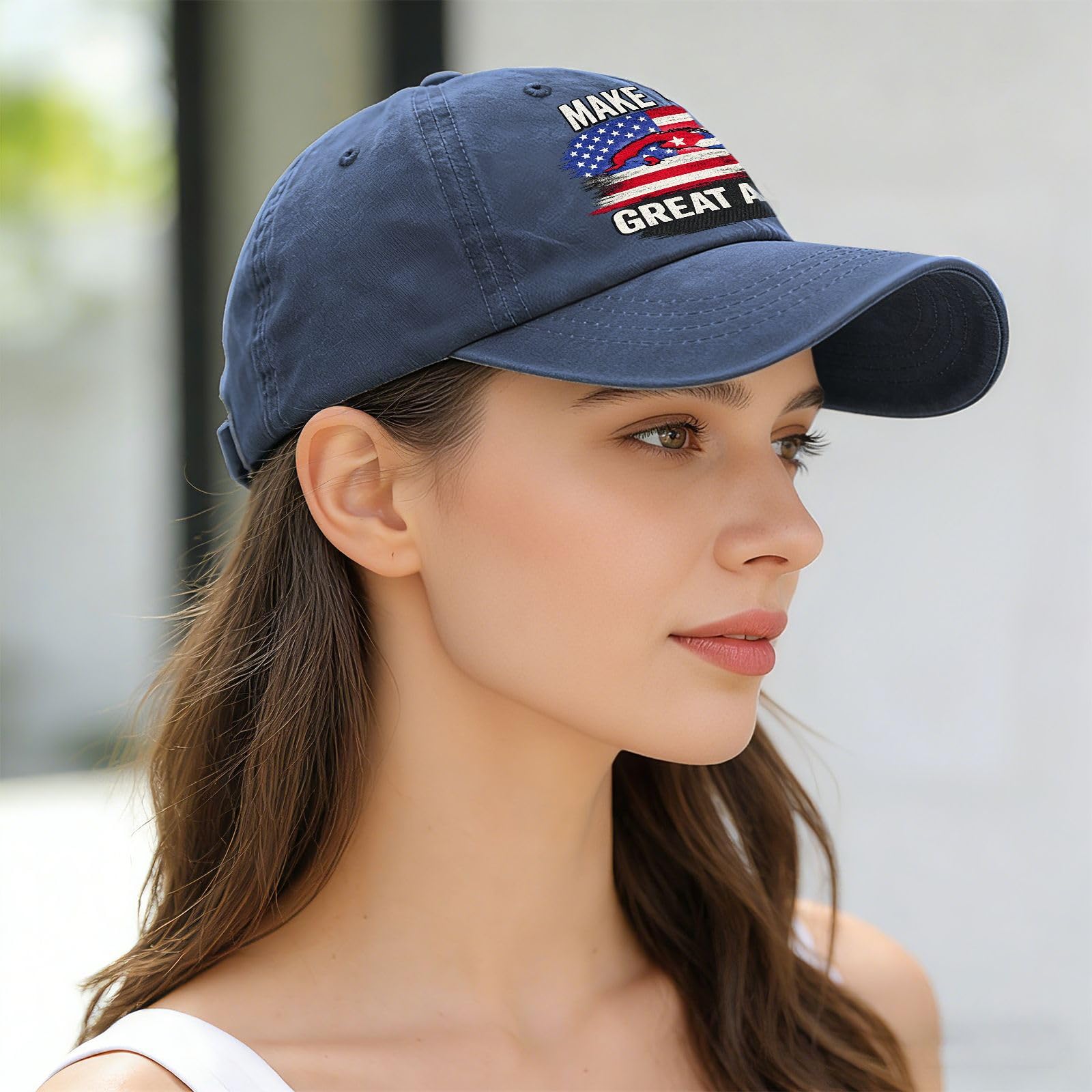 Make Cubas Great Again Hat for Women Soft Washed Distressed Baseball Cap