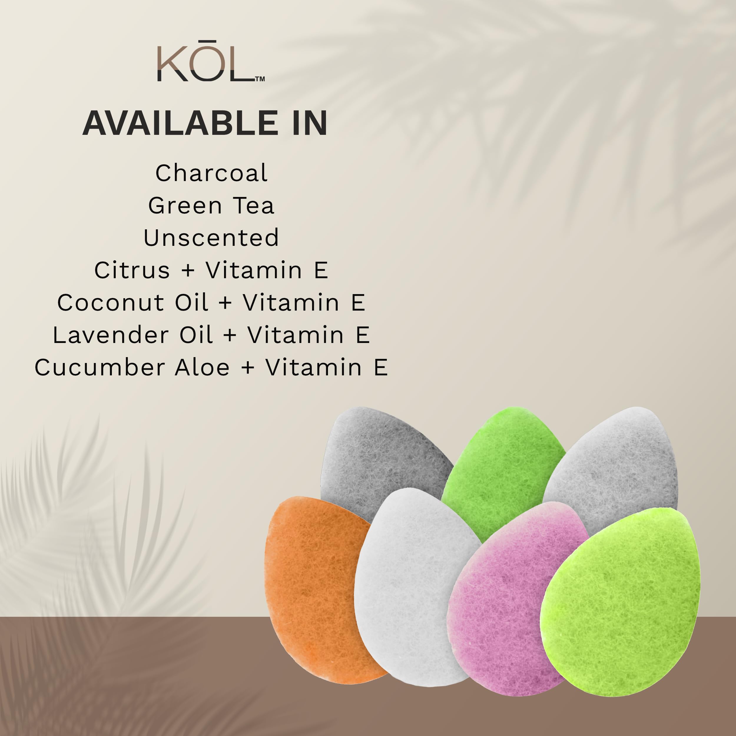 KOL Face Scrubber, Aloe Infused Exfoliating Facial Cleansing Pads, Disposable Exfoliator Face Sponge for Daily Face Cleaning and Makeup Removal, 6 Count