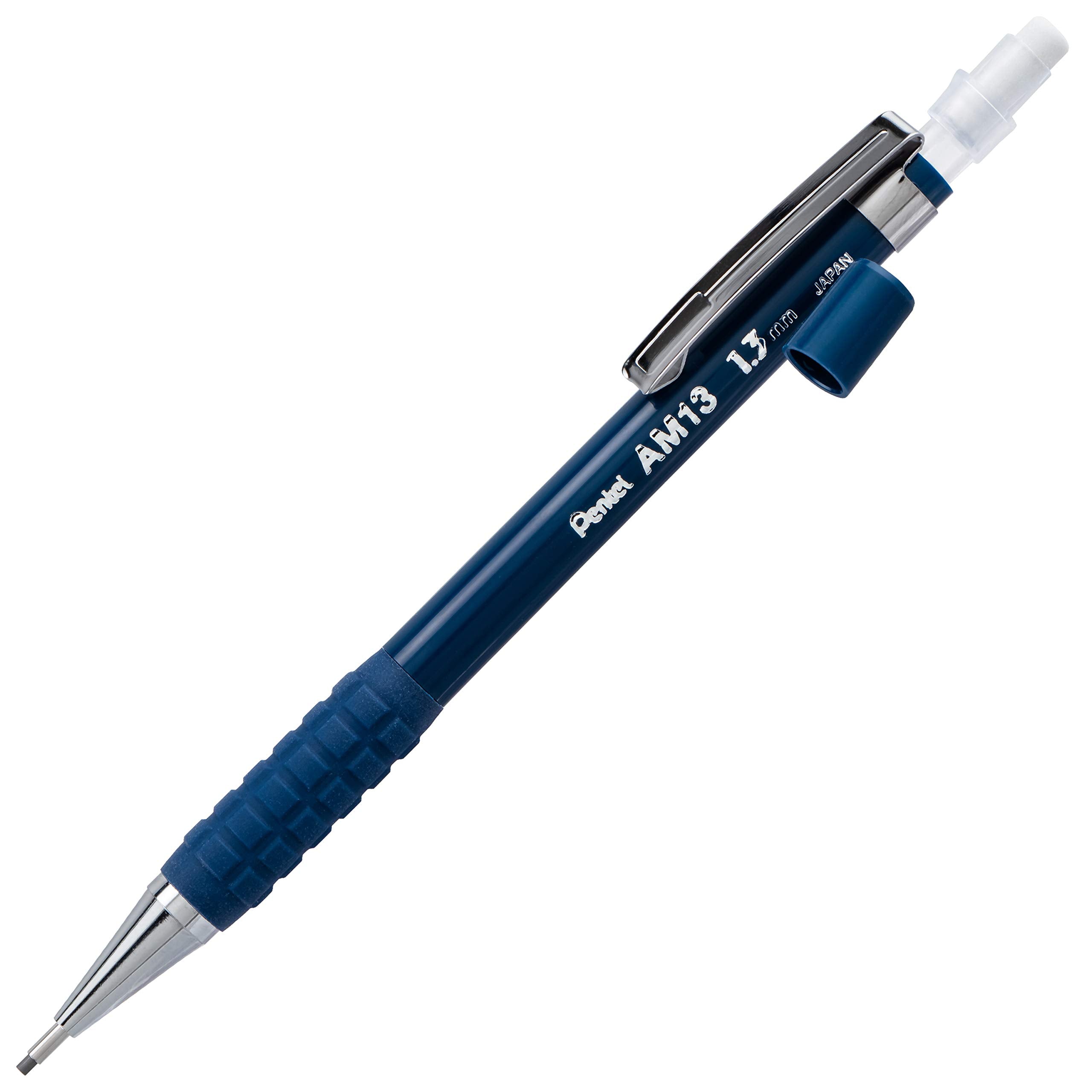 Pentel Sharp HD Mechanical Pencil, (1.3mm), Dark Blue Barrel, Includes Super Hi-Polymer Lead Refill (AM13LBP)