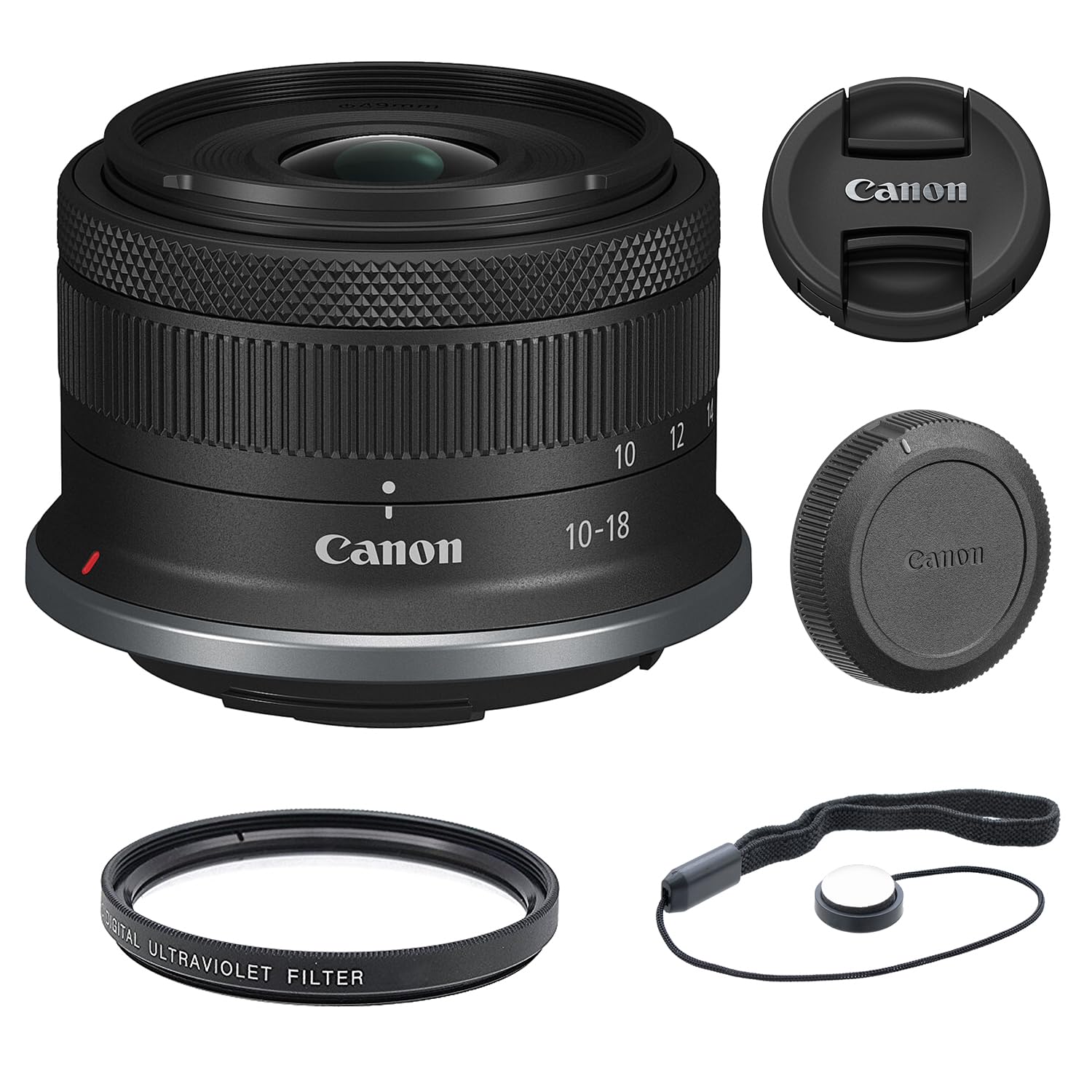 Canon RF-S 10-18mm f/4.5-6.3 is STM Lens | Canon RF with UV Filter & Lens Cap Keeper (3 Items)…