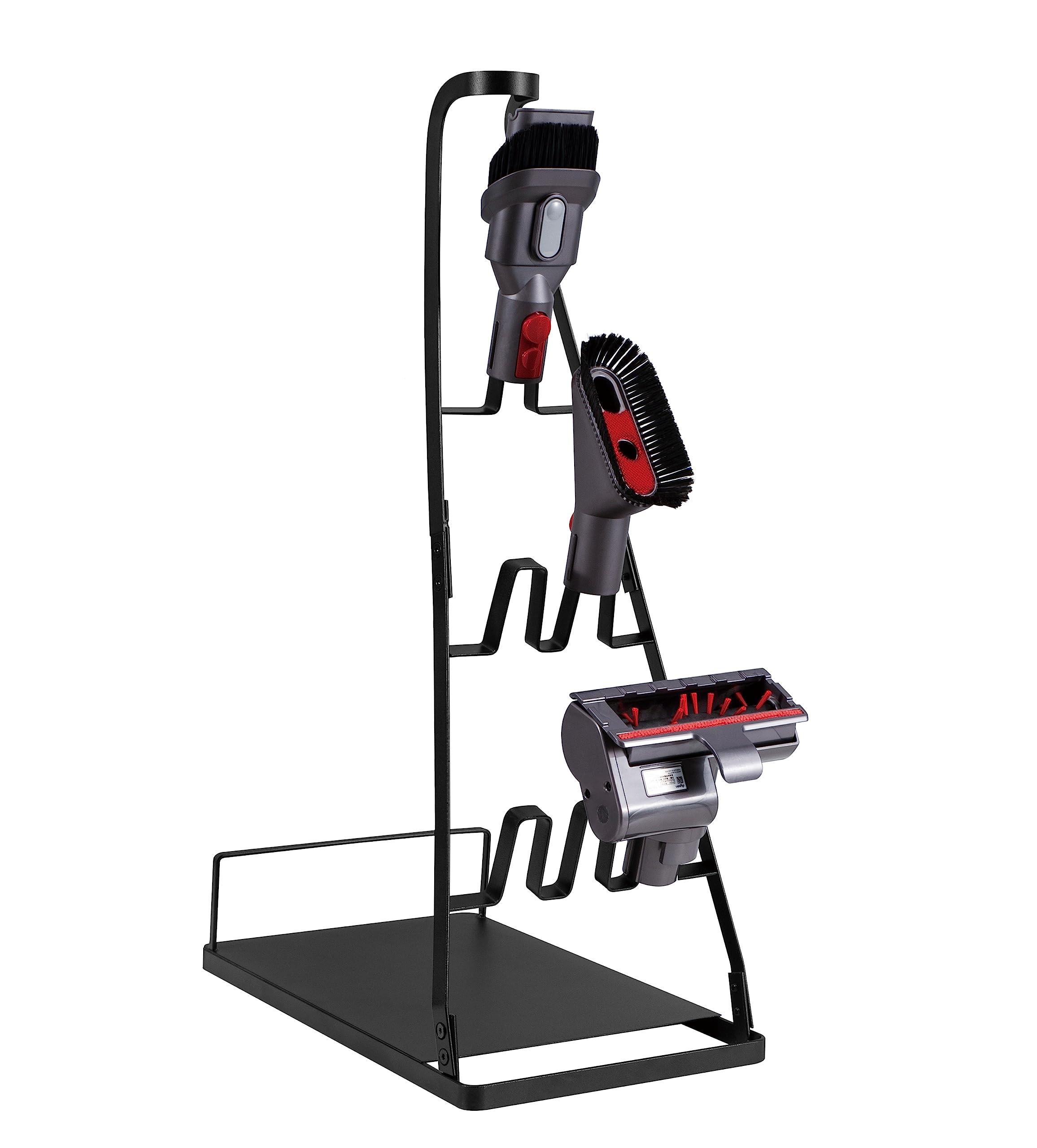 Mount Plus HAB-505 Universal Stick Vacuum Cleaner Stand Made for Dyson V15 V11 V10 V8 V7 V6 | Stand Made For Shark, LG, Samsung, Hoover, Eureka, Rainbow Stick Vacuums | 6 Hooks With Stable Metal