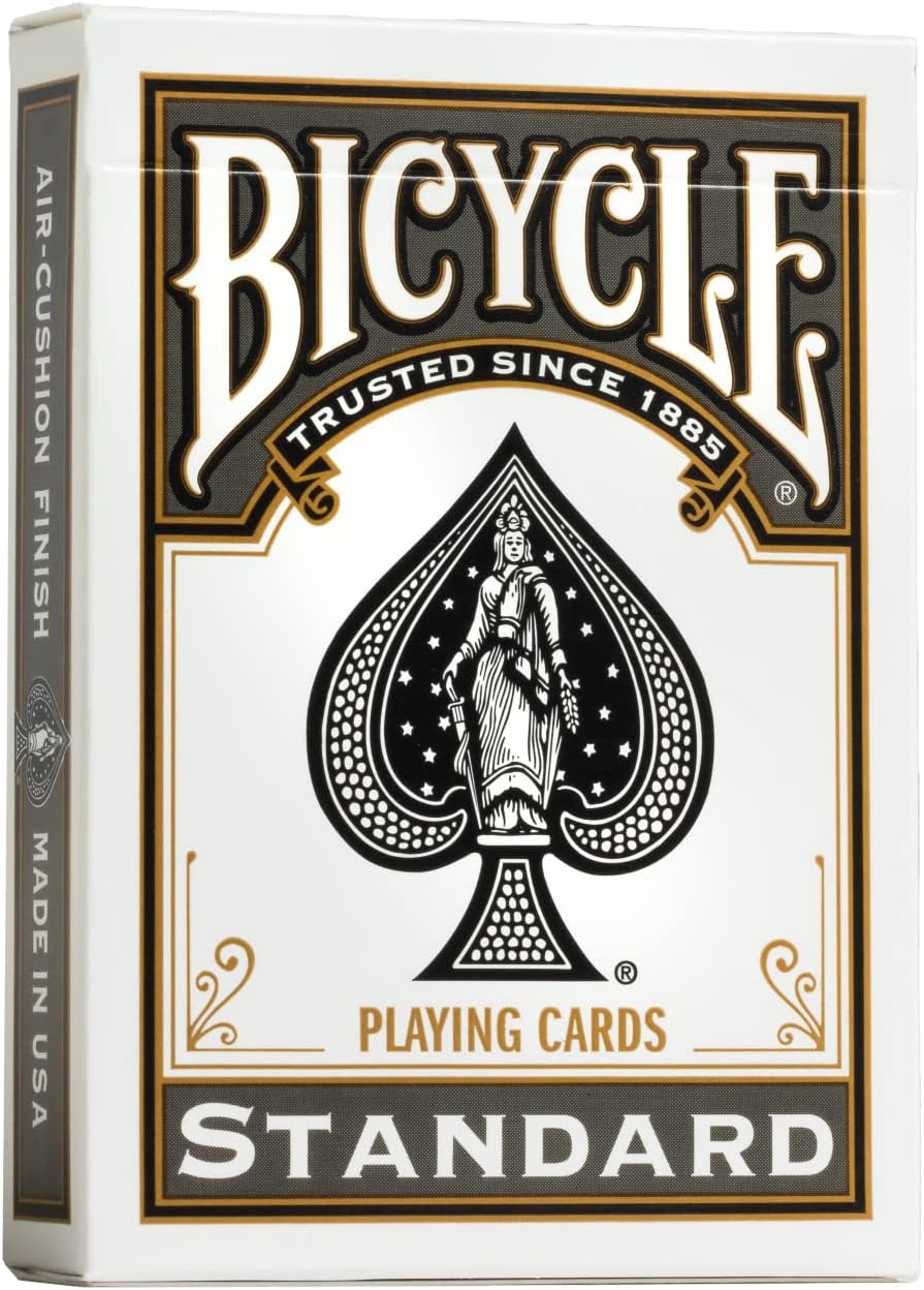 Bicycle Black Playing Cards, Standard Index, 1 Deck