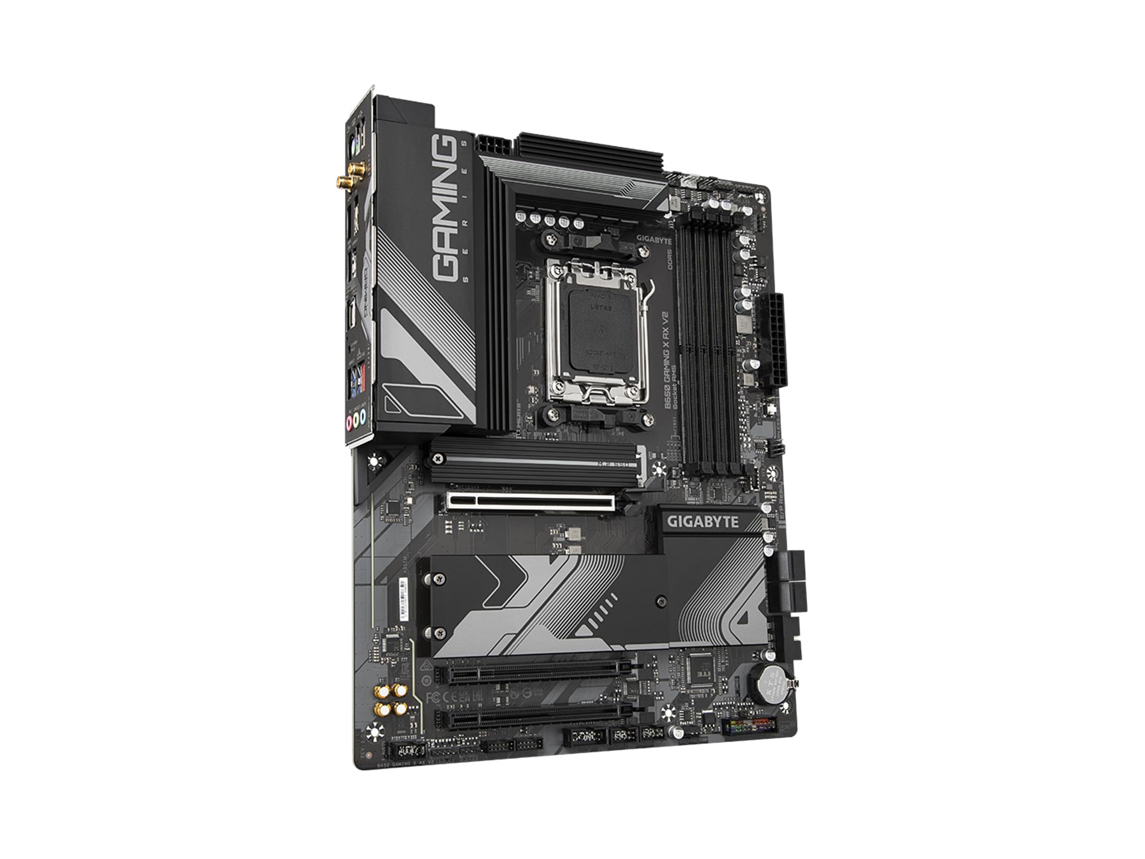 GIGABYTE B650 Gaming X AX V2 (rev. 1.0) AM5 LGA 1718 AMD B650 ATX DDR5, Triple M.2, PCIe 5.0, USB 3.2 Gen2x2 Type-C, AMD Wi-Fi 6E, Realtek 2.5GbE LAN