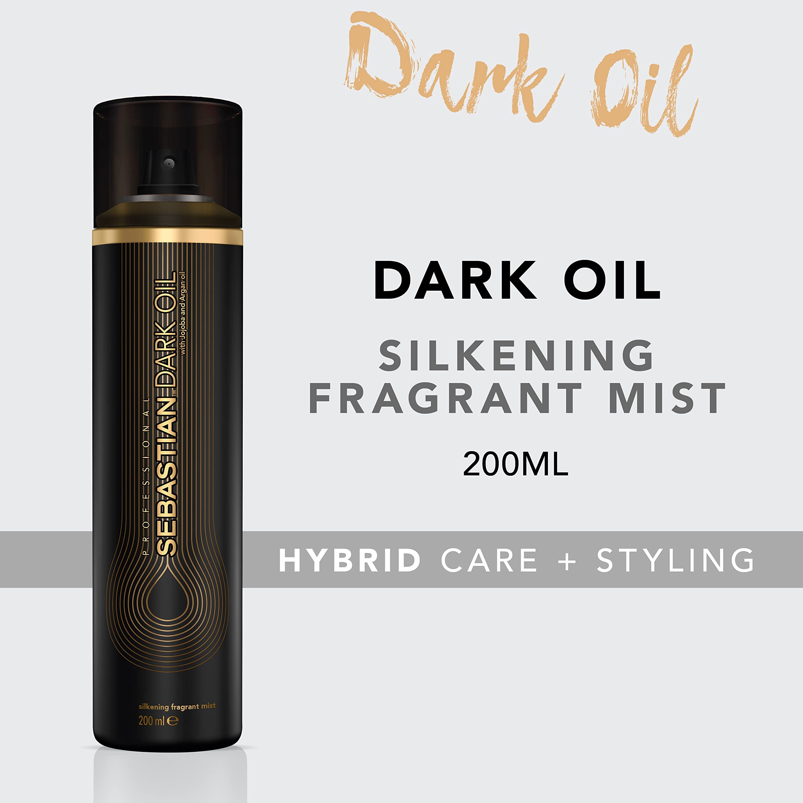 Sebastian Dark Oil Silkening Fragrant Mist, Infused with Jojoba Oil and Argan Oil, 4.5 fl oz