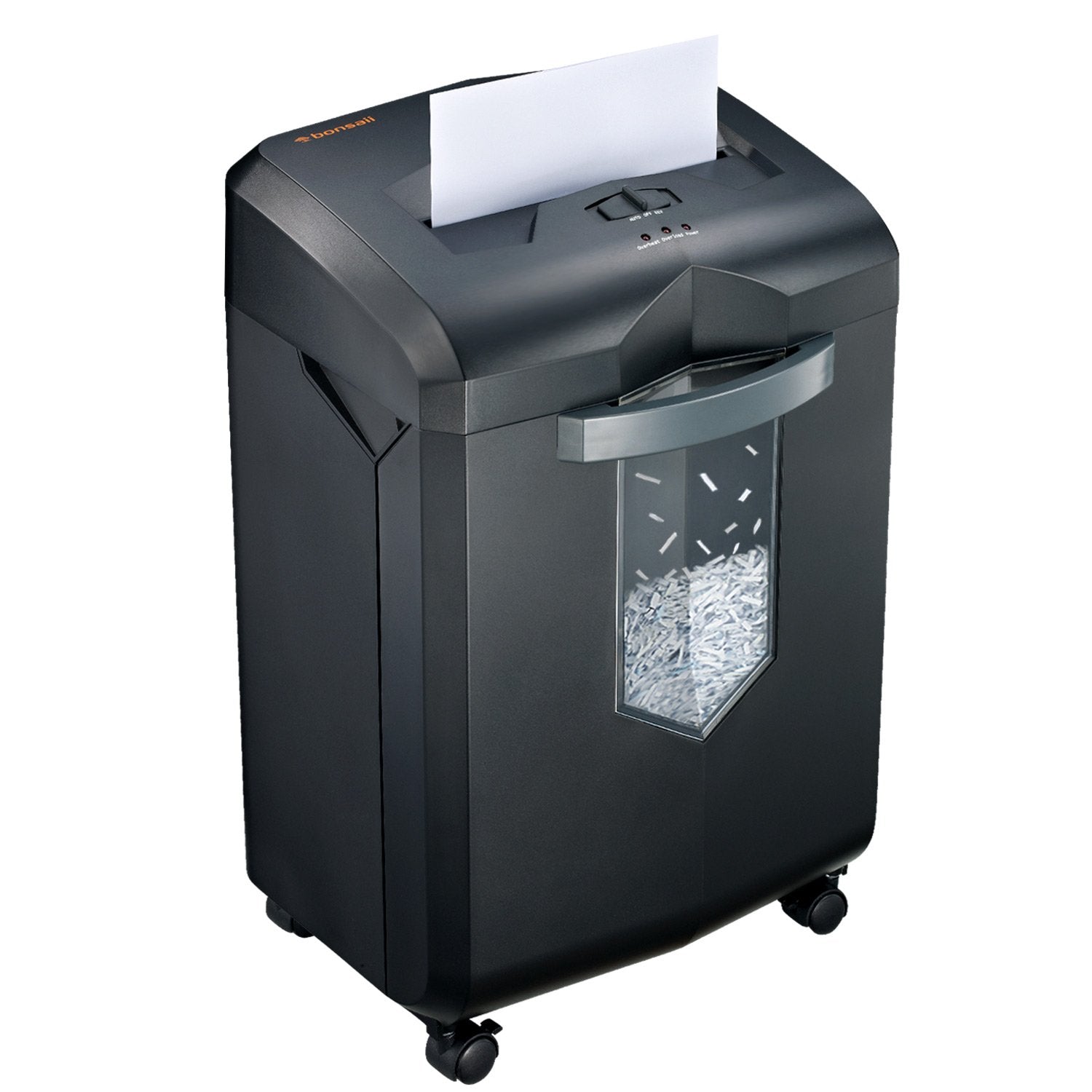 Bonsaii Paper Shredder, 18-Sheet 60-Minutes Shredder for Office Heavy Duty Cross-Cut Shredder with 6 Gallon Pullout Basket & 4 Casters(C149-C)