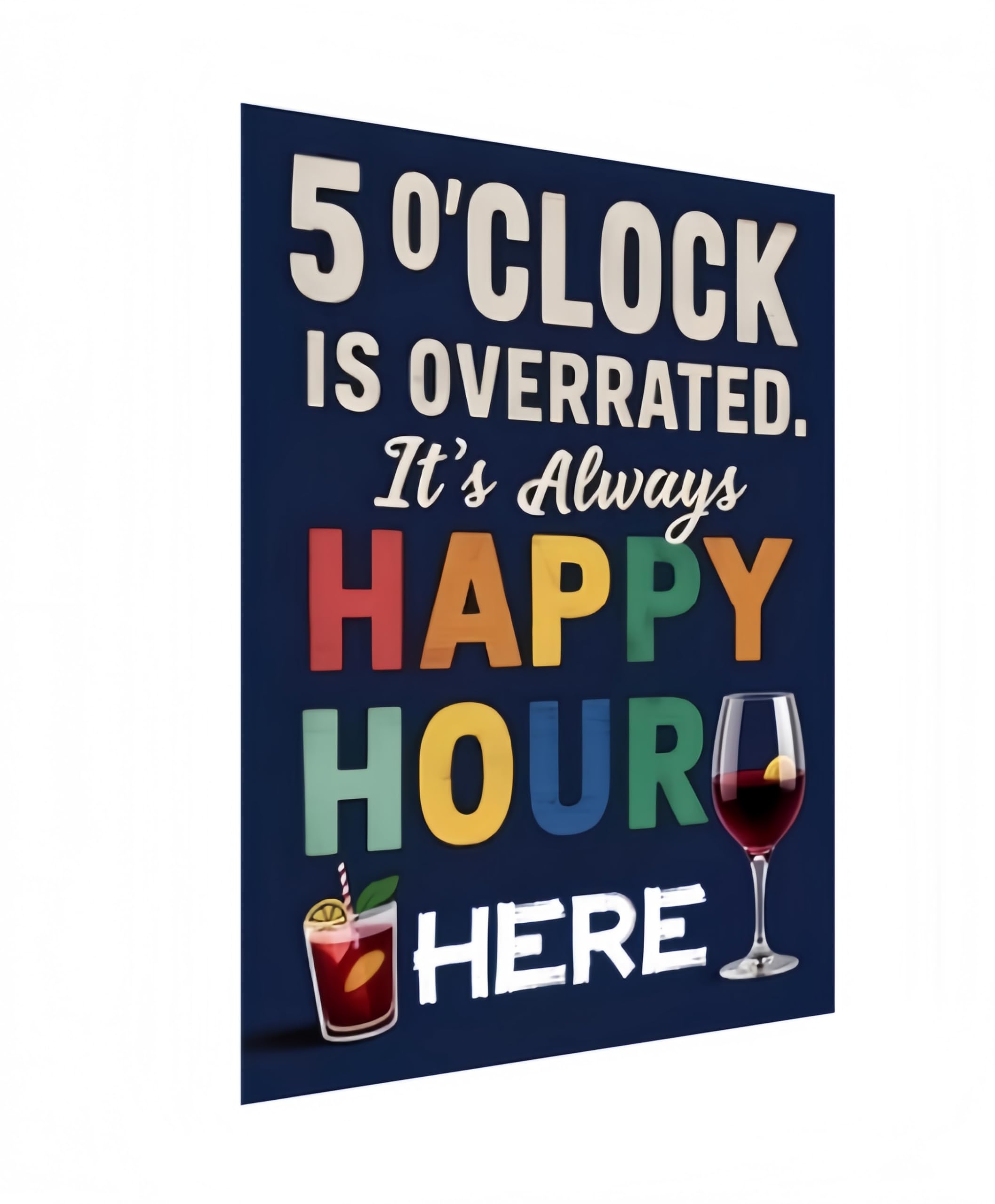 Carastora Retro Wall Decor Sign – Funny Metal Plaque for Bar, Kitchen, Lounge, Outdoor Patio, or Cafe, Indoor/Outdoor Use, 12x8 Inches