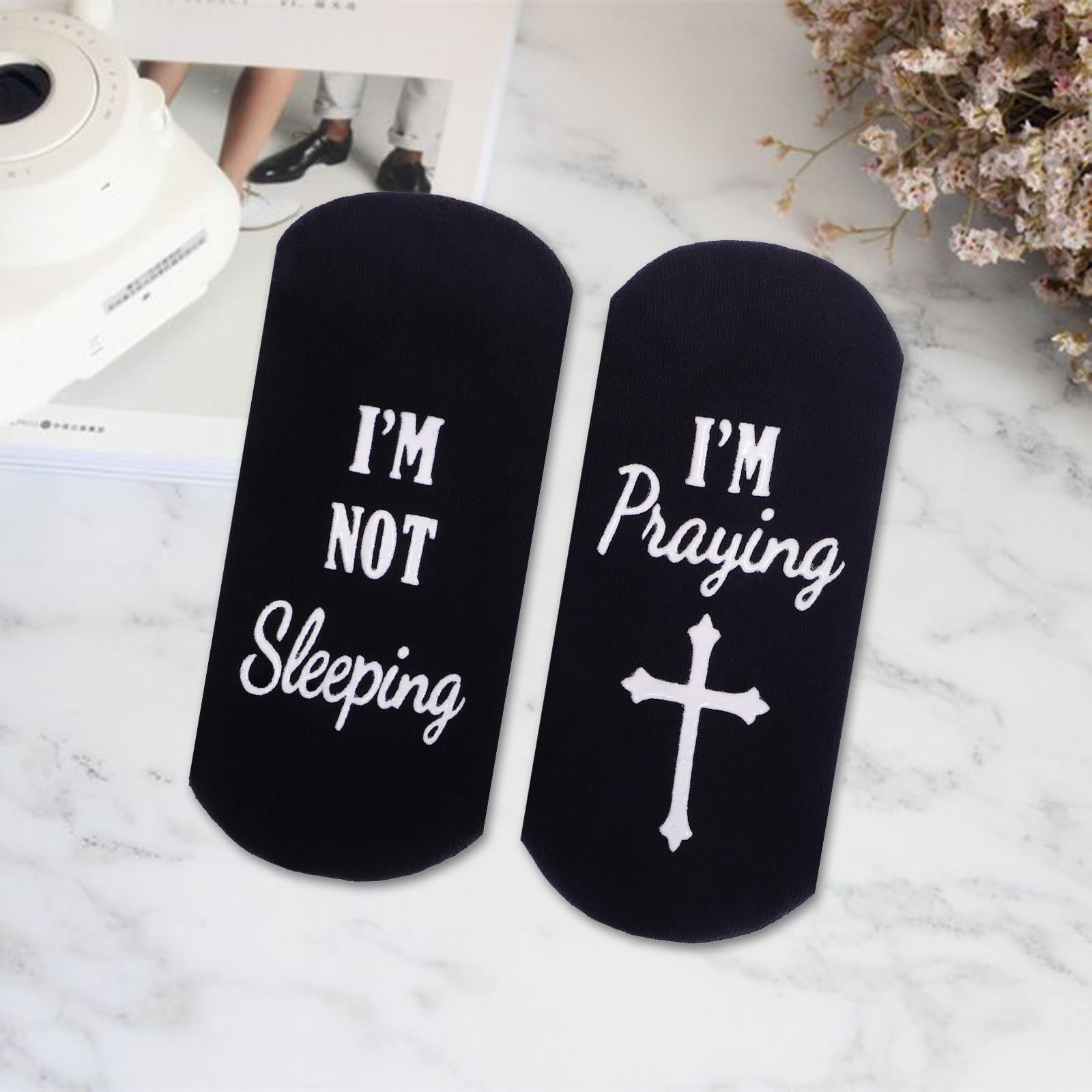 ZXGXLAW Birthday Gifts for Dad,Men Husband Grandpa Women idea Fathers Day Christmas Im Not Sleeping Funny Socks