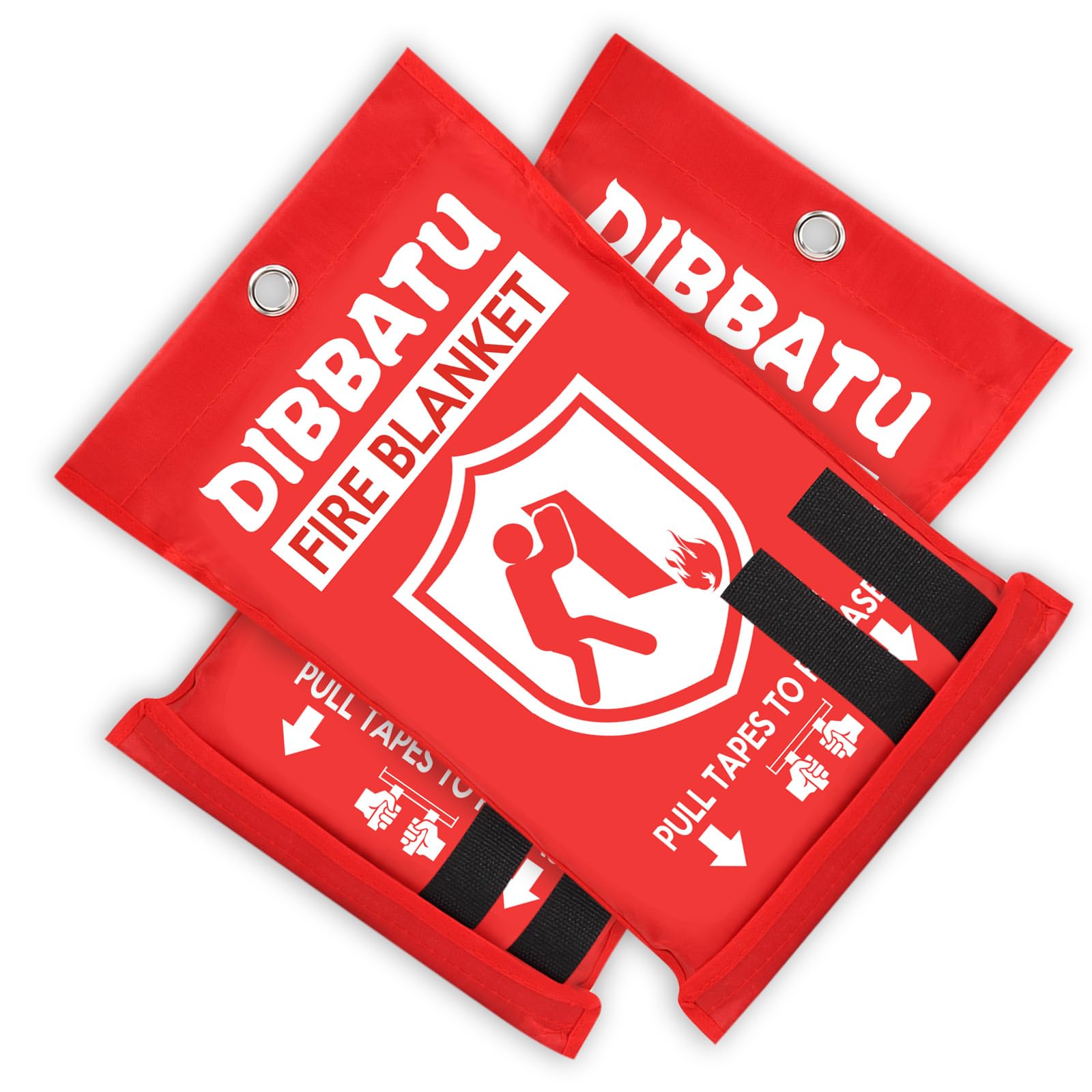 DIBBATU Fire Blanket for Home and Kitchen, Fire Blankets Emergency for Home, Emergency Fire Blankets Retardant for House, Fireproof Blanket, Survival FireBlanket for Kitchen,Fireplace, Grill, BBQ