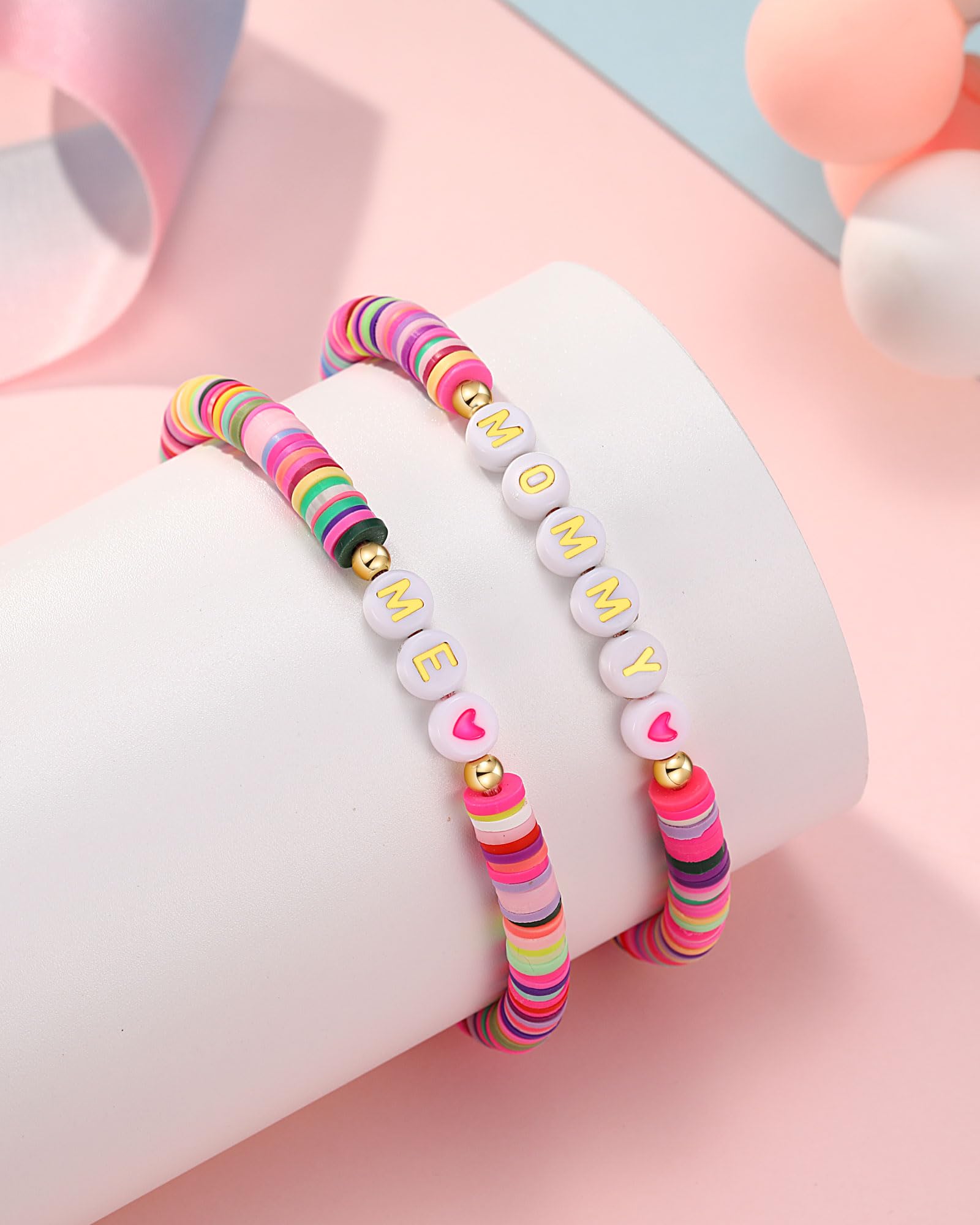 UNGENT THEM Back to School Stuff First Day of Preschool Pre K Bracelet Mommy and Me First Day of School Bracelet Mom and Daughter Mother Daughter Bracelets Back to School Gifts