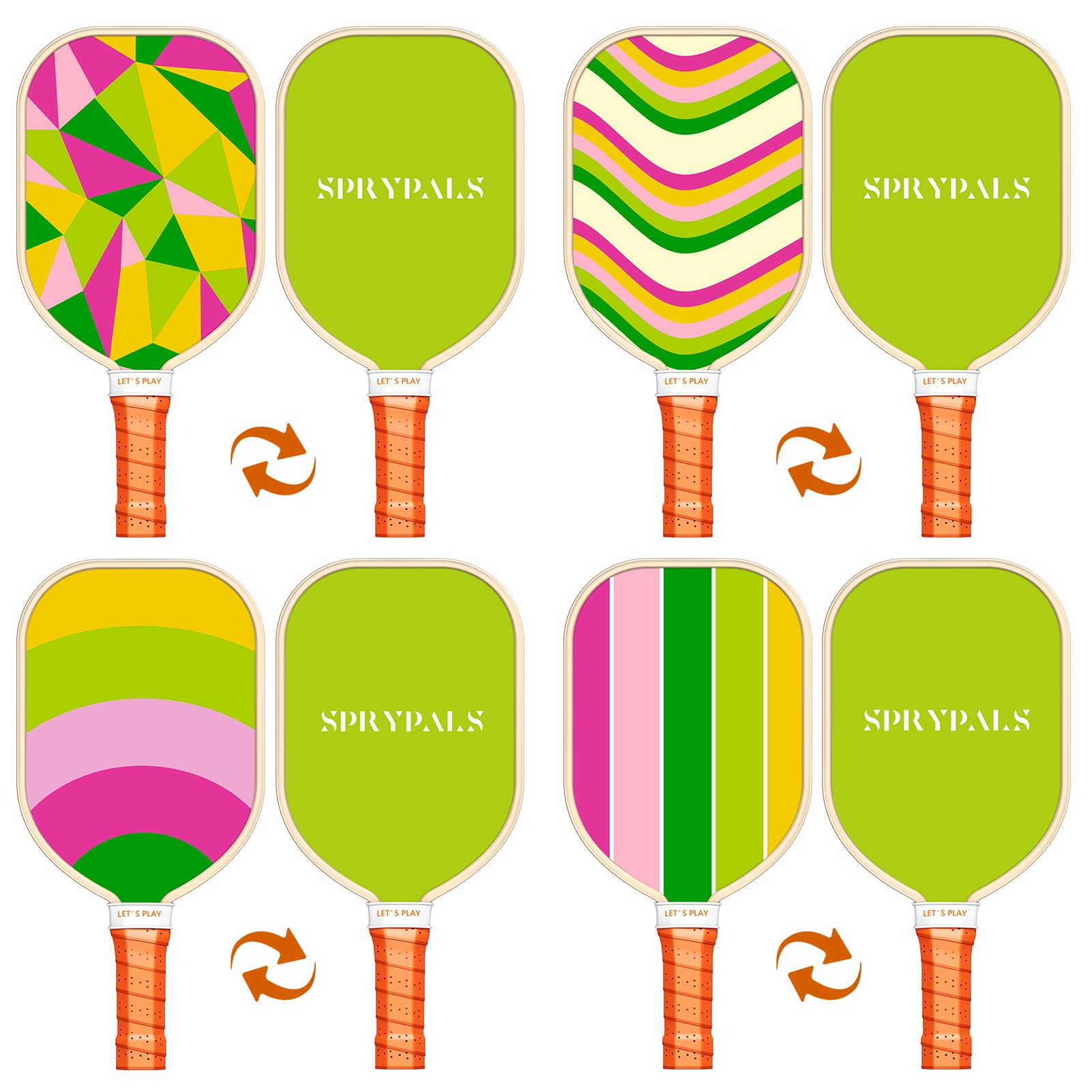 Pickleball Paddles Set of 4, USAPA Approved Premium Wood Pickleball Set with 4 Pickleball Balls and 1 Carry Bag Pickleball Rackets with Ergonomic Cushion Grip for Beginner & Pros Gifts for Women Youth