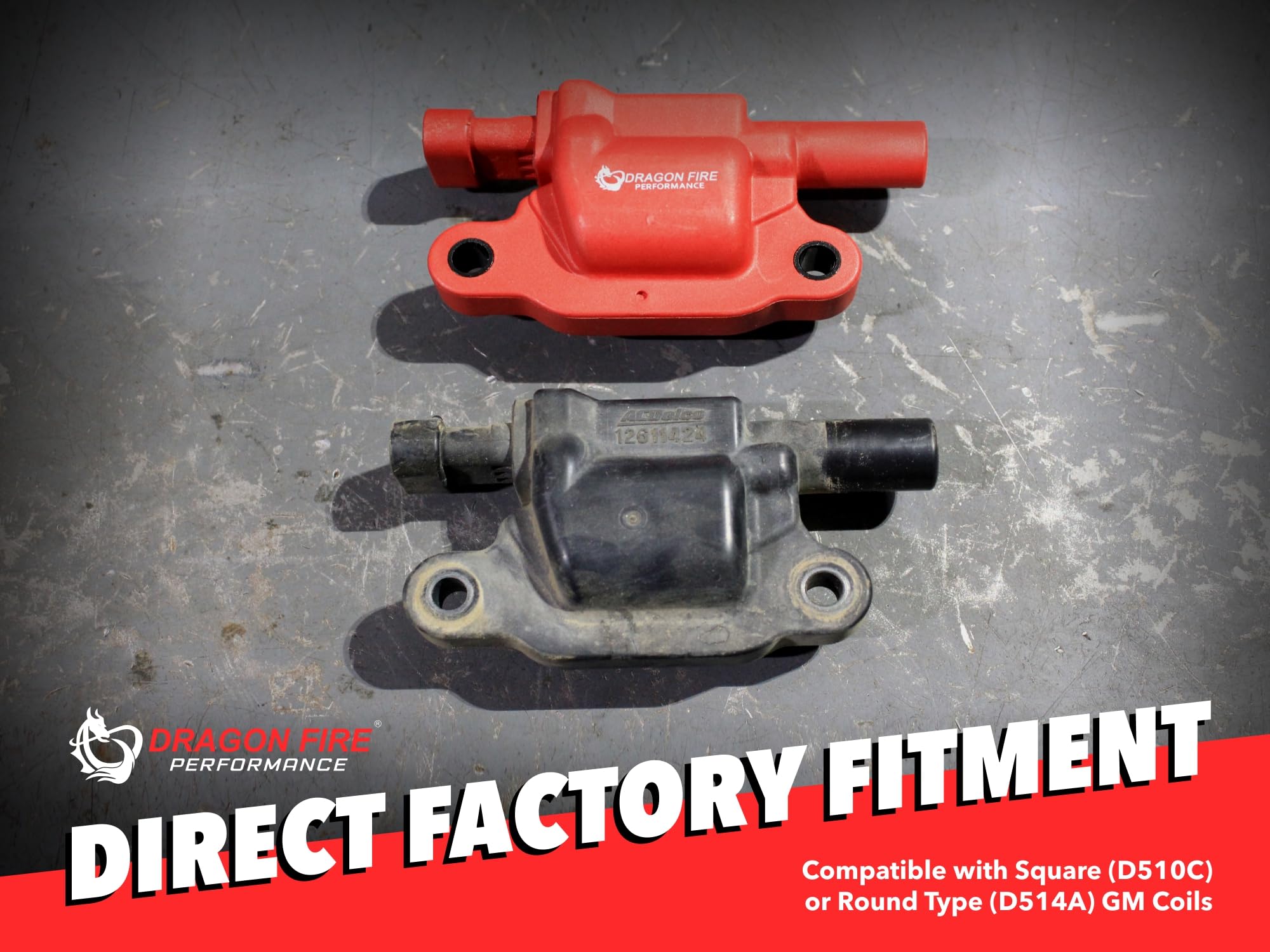 DRAGON FIRE Performance Ignition Power Pack Coils Iridium Spark Plugs Plug Wires OEM Replacement for GM, Chevy, GMC, Cadillac 5.3L 6.0L V8 (Fits 1999-2013 Silverado, Sierra, Tahoe, Suburban, Escalade)