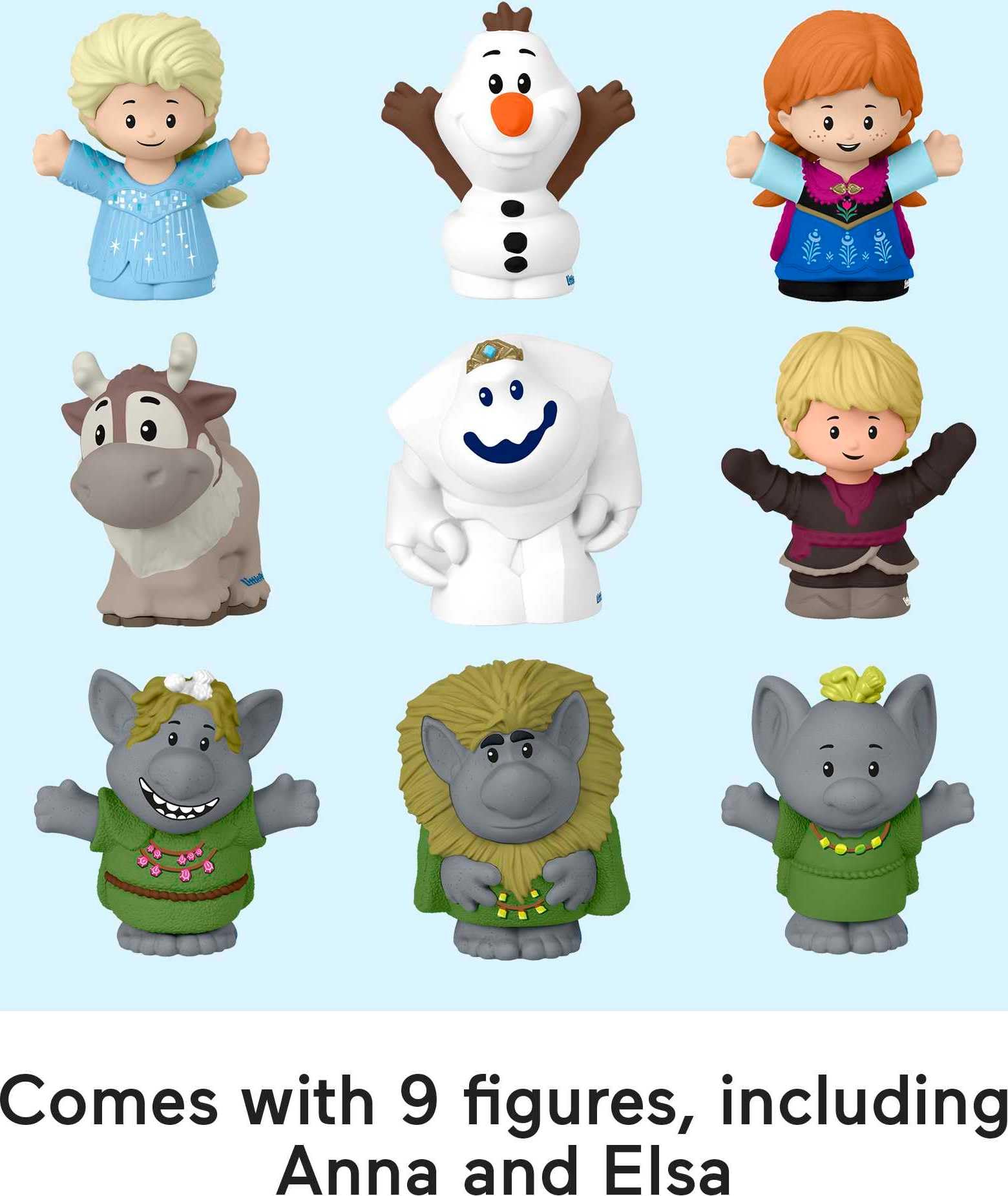 Fisher-Price Little People Toddler Toy Disney Frozen Carry Along Castle Case Playset with Figures for Pretend Play Kids Ages 18+ Months