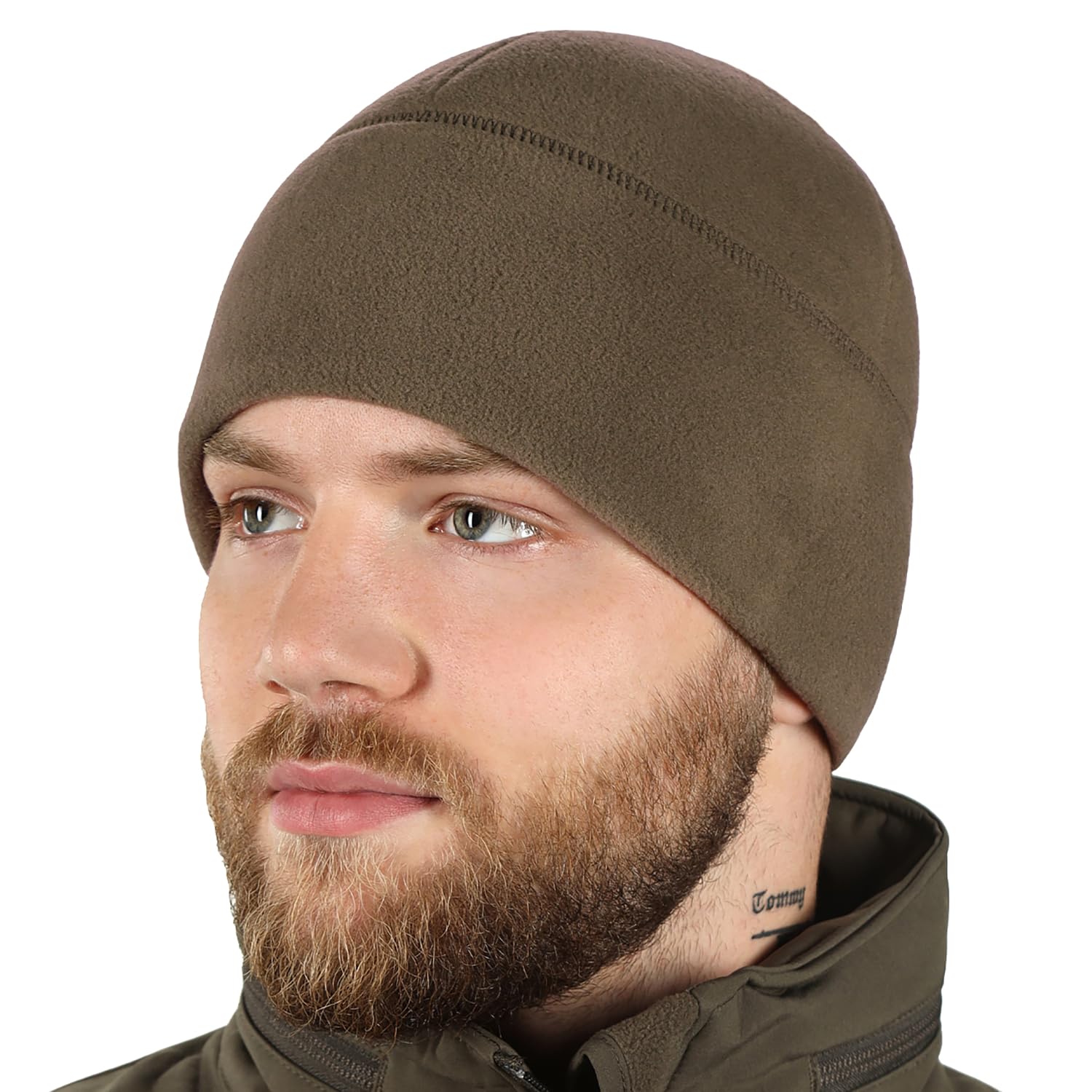 M-Tac Fleece Watch Cap - Tactical Beanie Hat Winter Skull Cap Cold Weather (Dark Olive, M)