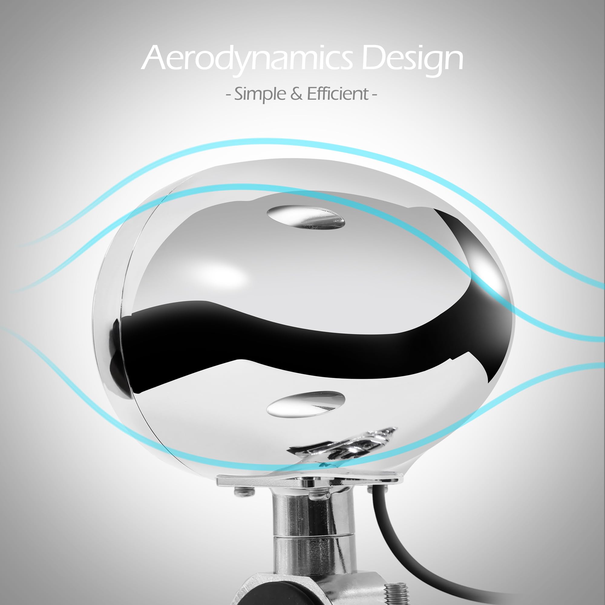 GoHawk TJ4-Q 1000W 4 Channel Amplifier 4" Full Range Waterproof Bluetooth Motorcycle Stereo Speakers Audio System AUX USB SD Radio for 1-1.5" Handlebar Harley Touring Cruiser ATV