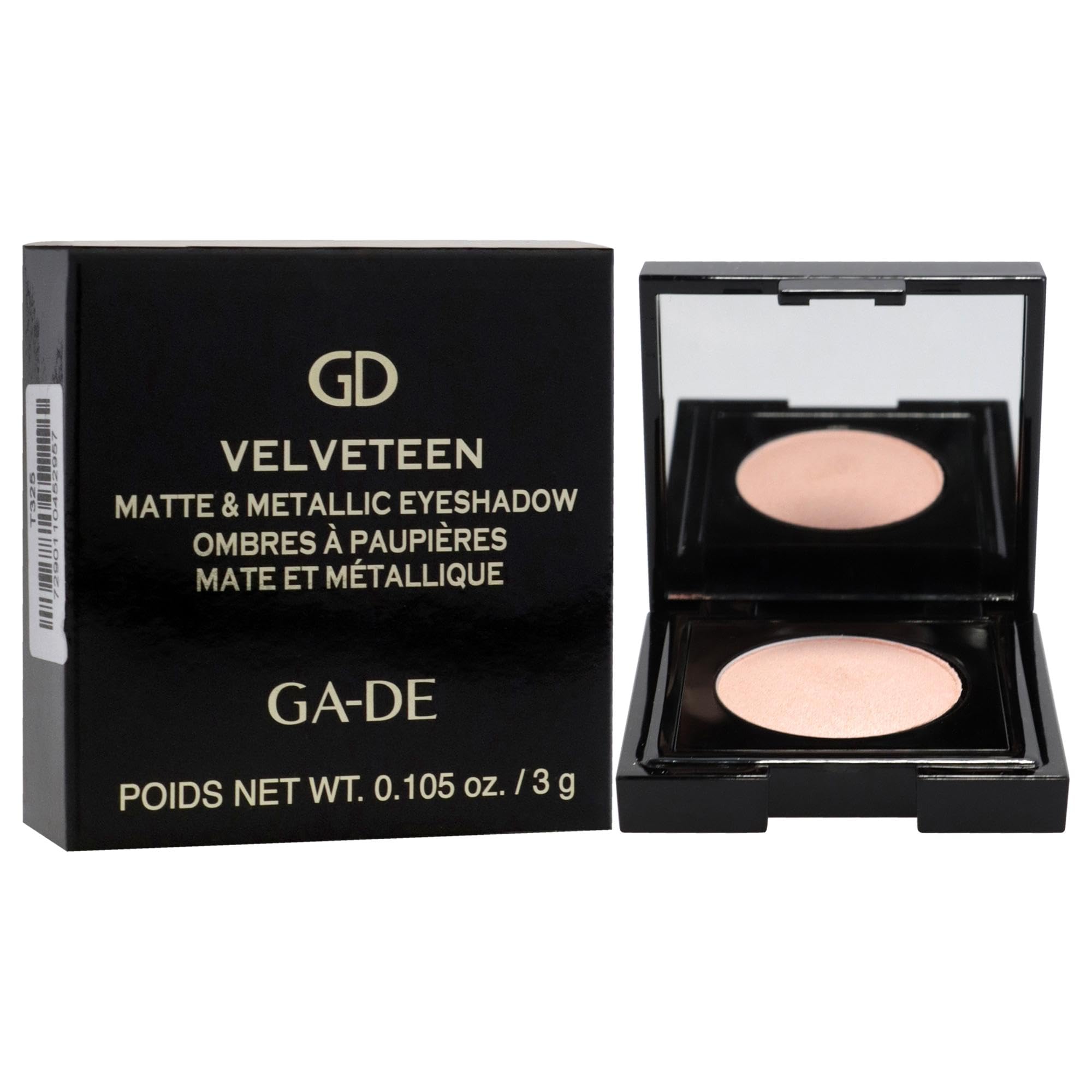 GA-DE Velveteen Matte Eyeshadow Mono, 228 - Eye Makeup, Pressed Powder EYESHADOW with Almond Oil - Intense or Subtle Shading - 0.105 oz