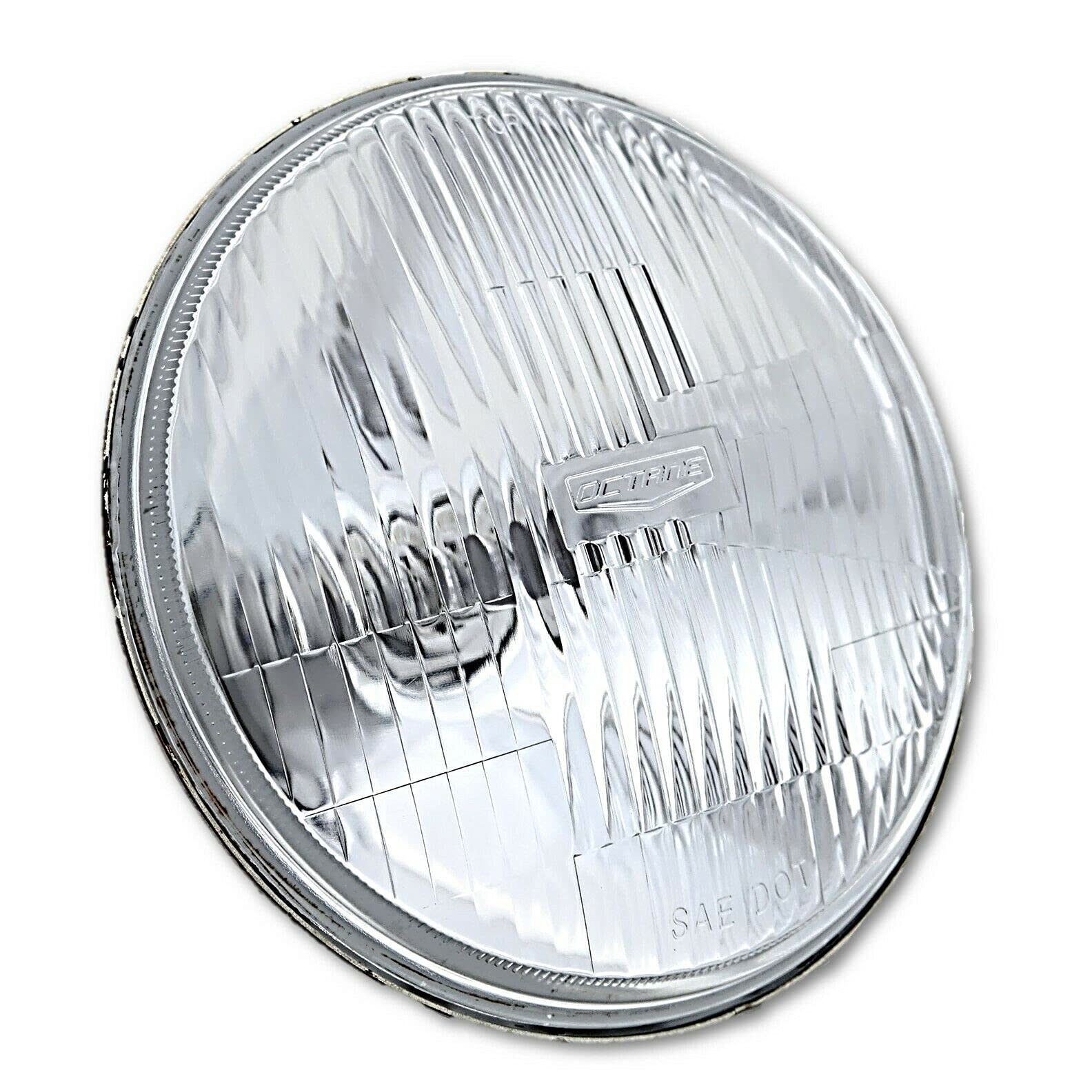 Octane Lighting 7 Inch Stock Style H4 Glass Headlight LED 4000 Lumens 20/40w Light Bulb Headlamp Pair