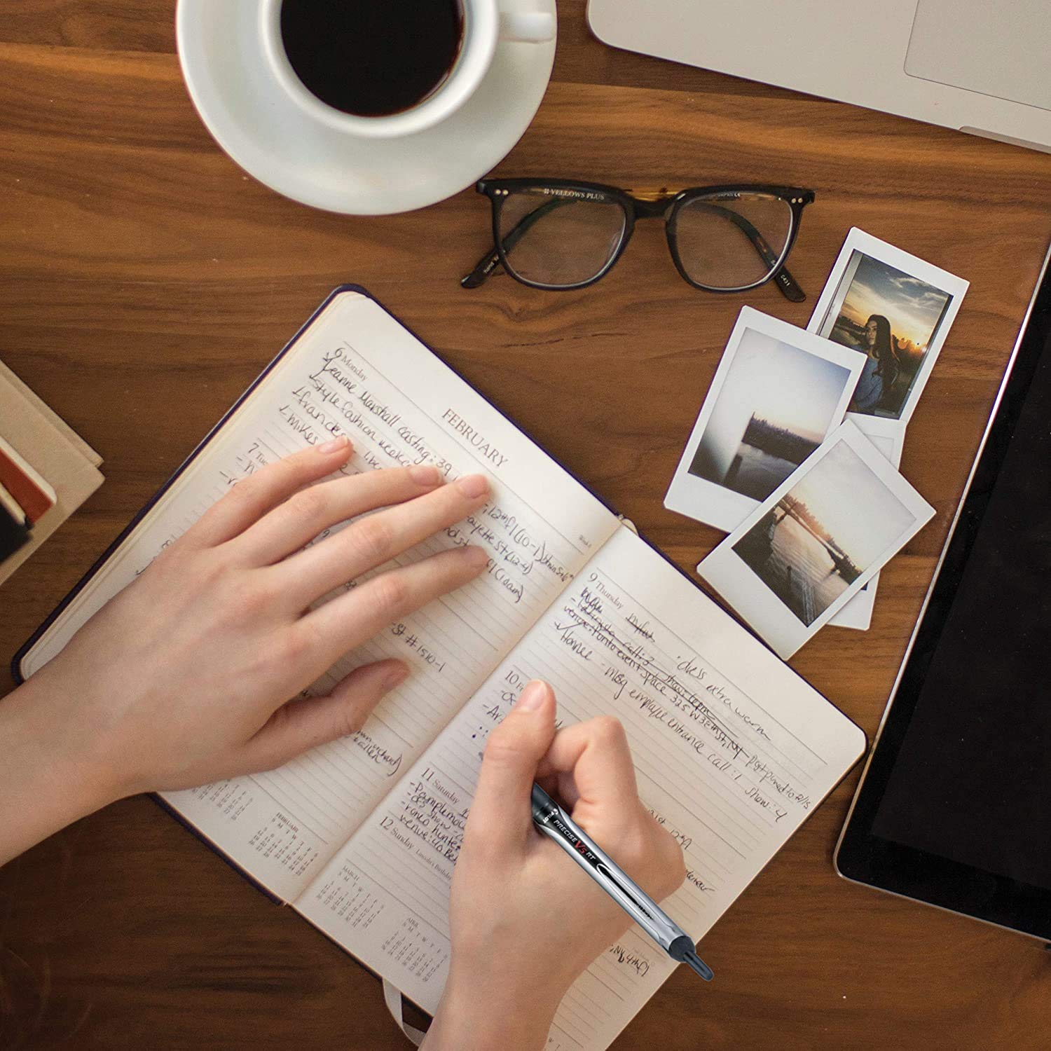 Pilot, Precise V5 RT Refillable & Retractable Rolling Ball Pens, Extra Fine Point 0.5 mm, Black, Pack of 12