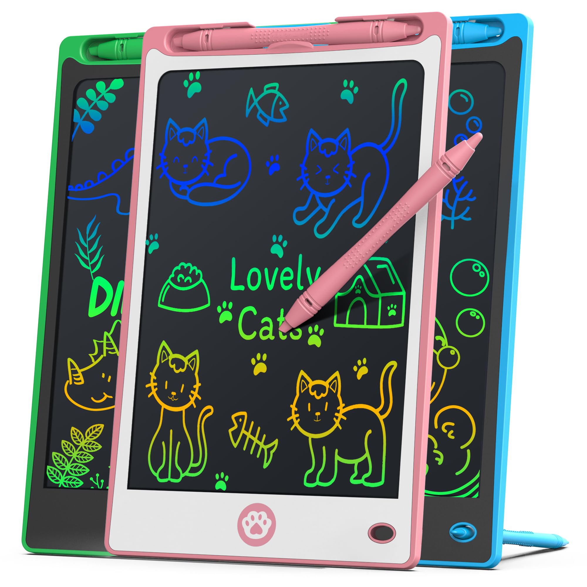 Hockvill LCD Writing Tablet for Kids 8.8 Inch, Toys for Girls Boys Drawing Pad for 3 4 5 6 7 8 Year Old Kid, Toddler Magnetic Doodle Board Travel Essentials Christmas Birthday Gift for Children