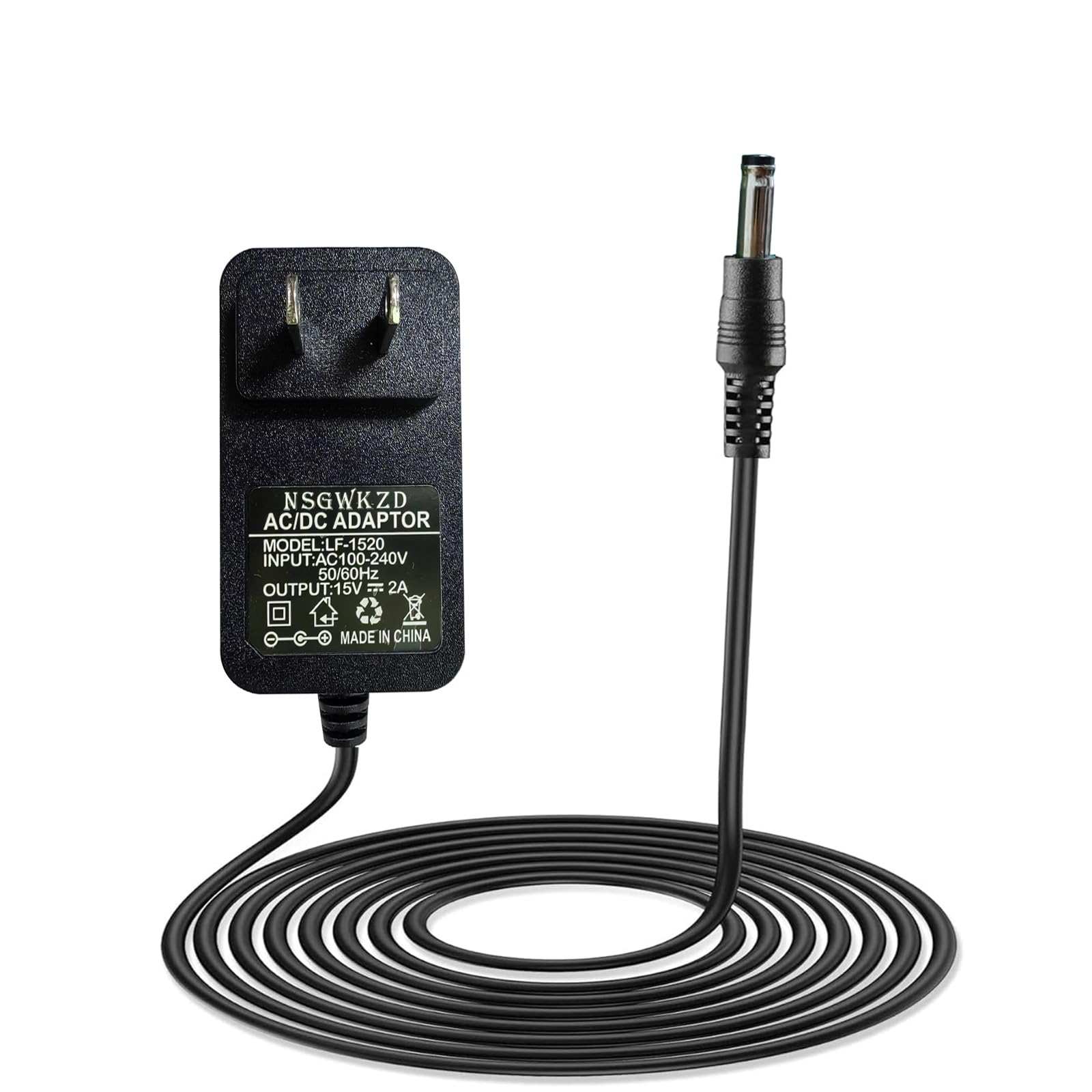 Charger for Dewalt DXAEPS14 Portable Power Station Jump Starter, 15V Power Cord AC DC Adapter, Charging Cable 5 Feet