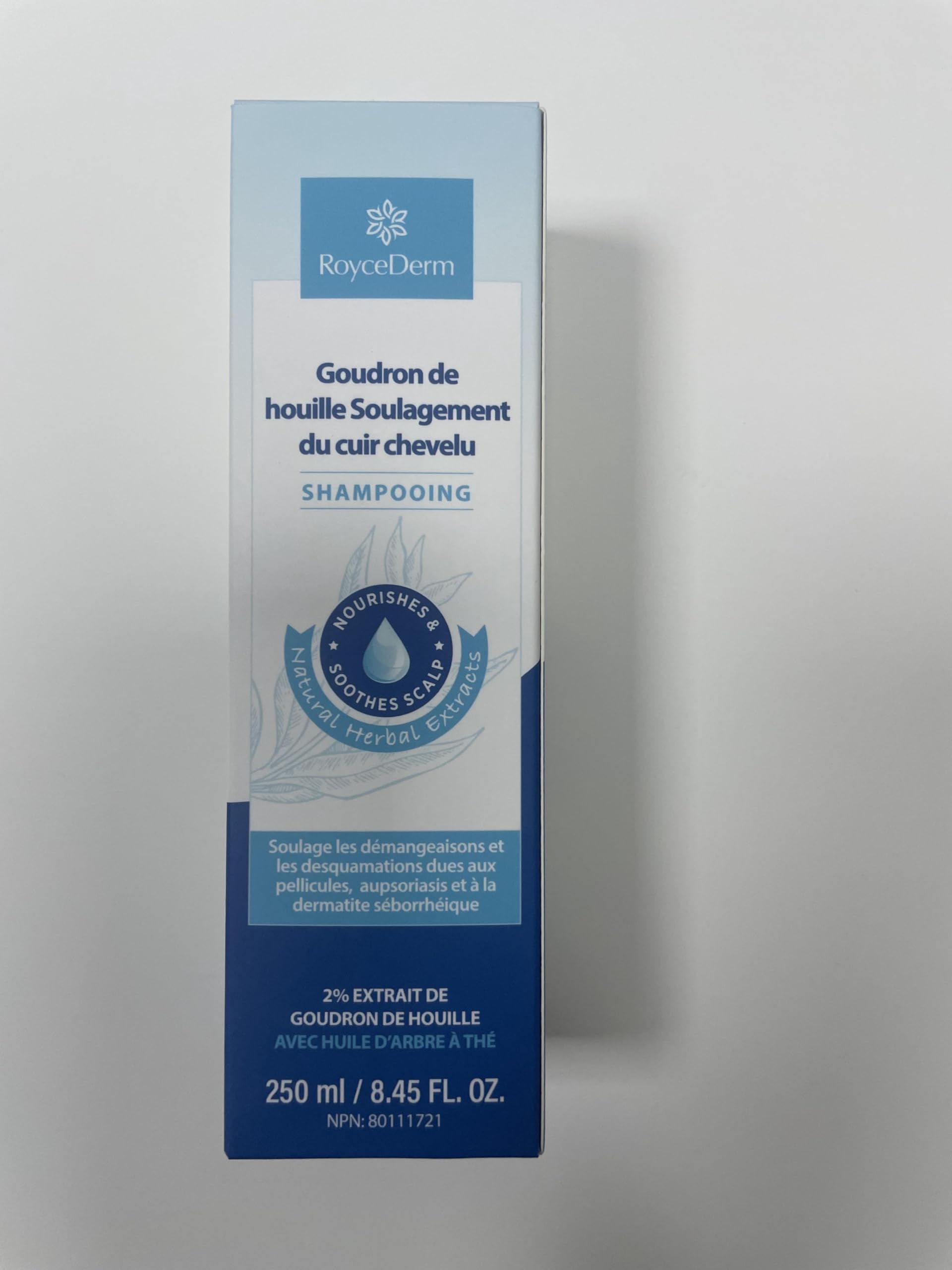 Roycederm Medicated Psoriasis Shampoo: 2% Coal Tar Extract Gel for Scalp Relief - Targets Folliculitis, Seborrheic Dermatitis with Hydrating & Natural Fragrance