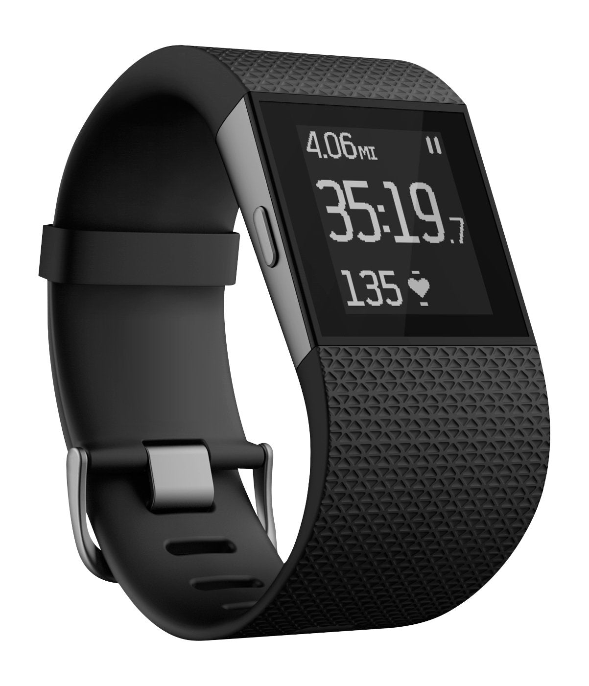 Fitbit Surge Fitness Super Watch (FB501BKL) Black - L - Renewed