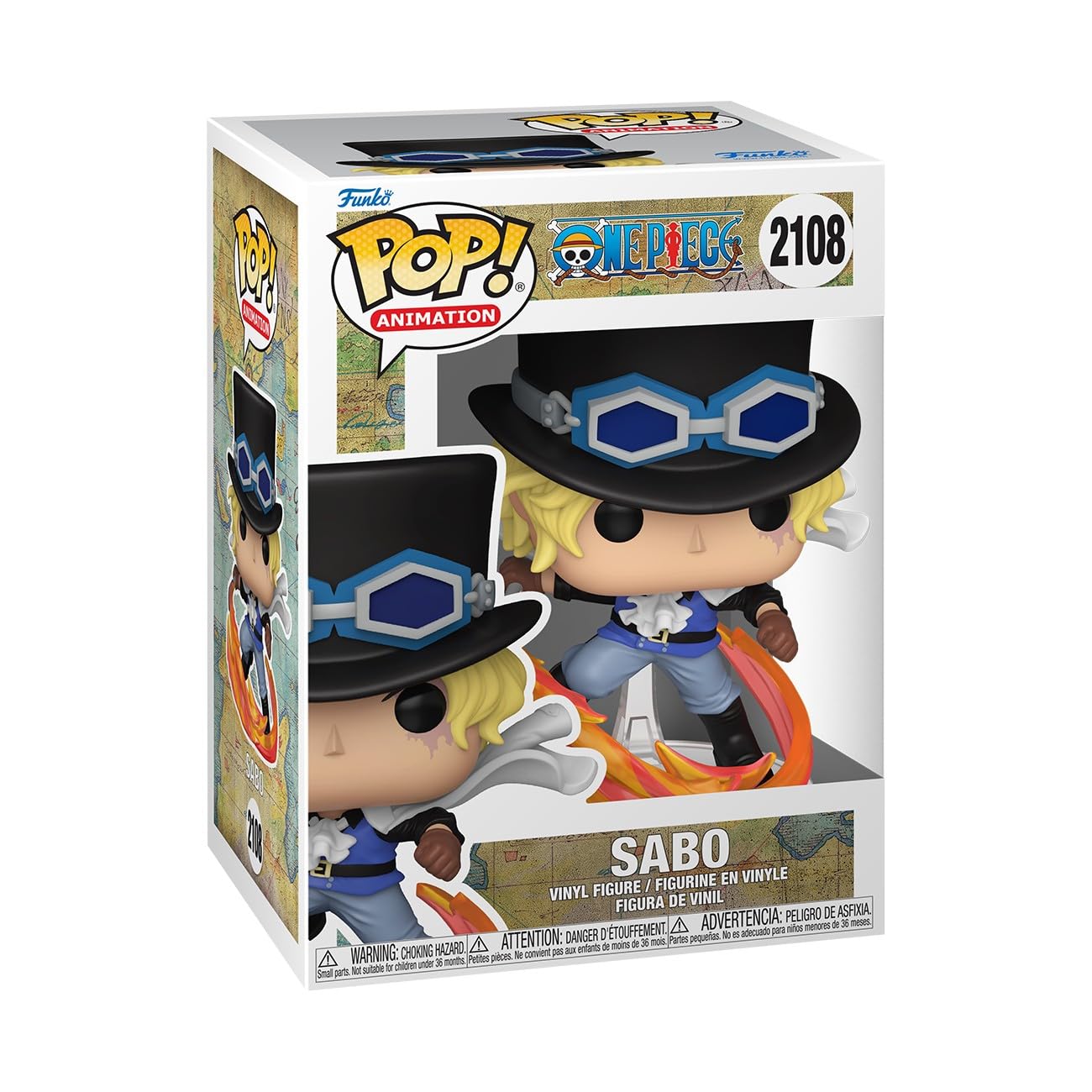 Funko Pop! Animation: One Piece - Sabo - Collectable Vinyl Figure - Gift Idea - Official Merchandise - Toys for Kids & Adults - Anime Fans - Model Figure for Collectors and Display