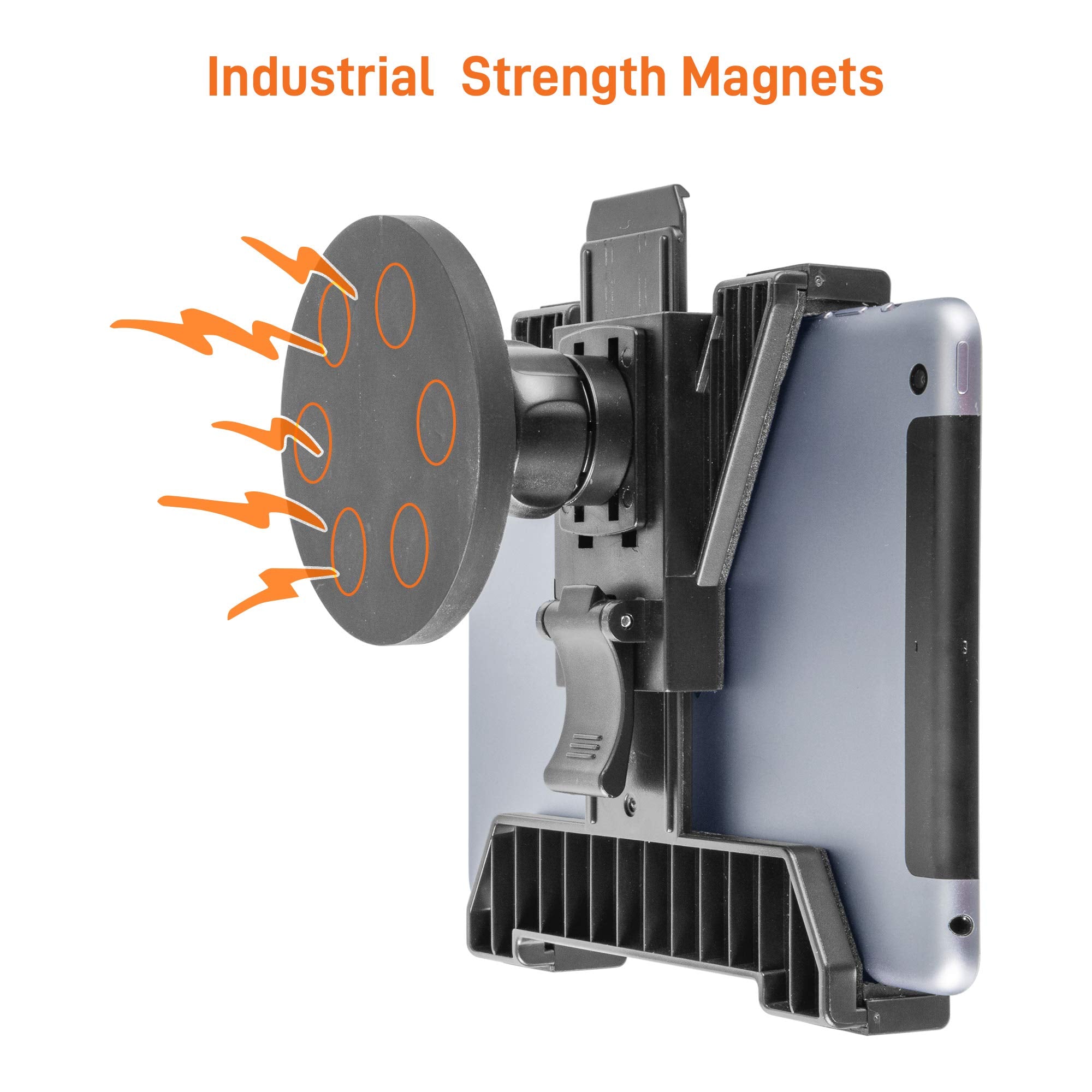 iBOLT TabDock MagDock- Heavy Duty Magnetic Mount for All 7-11 inch Tablets- Great for fridges, Restaurants, Automotive, Workout Equipment, or Any Magnetic Metal Surface