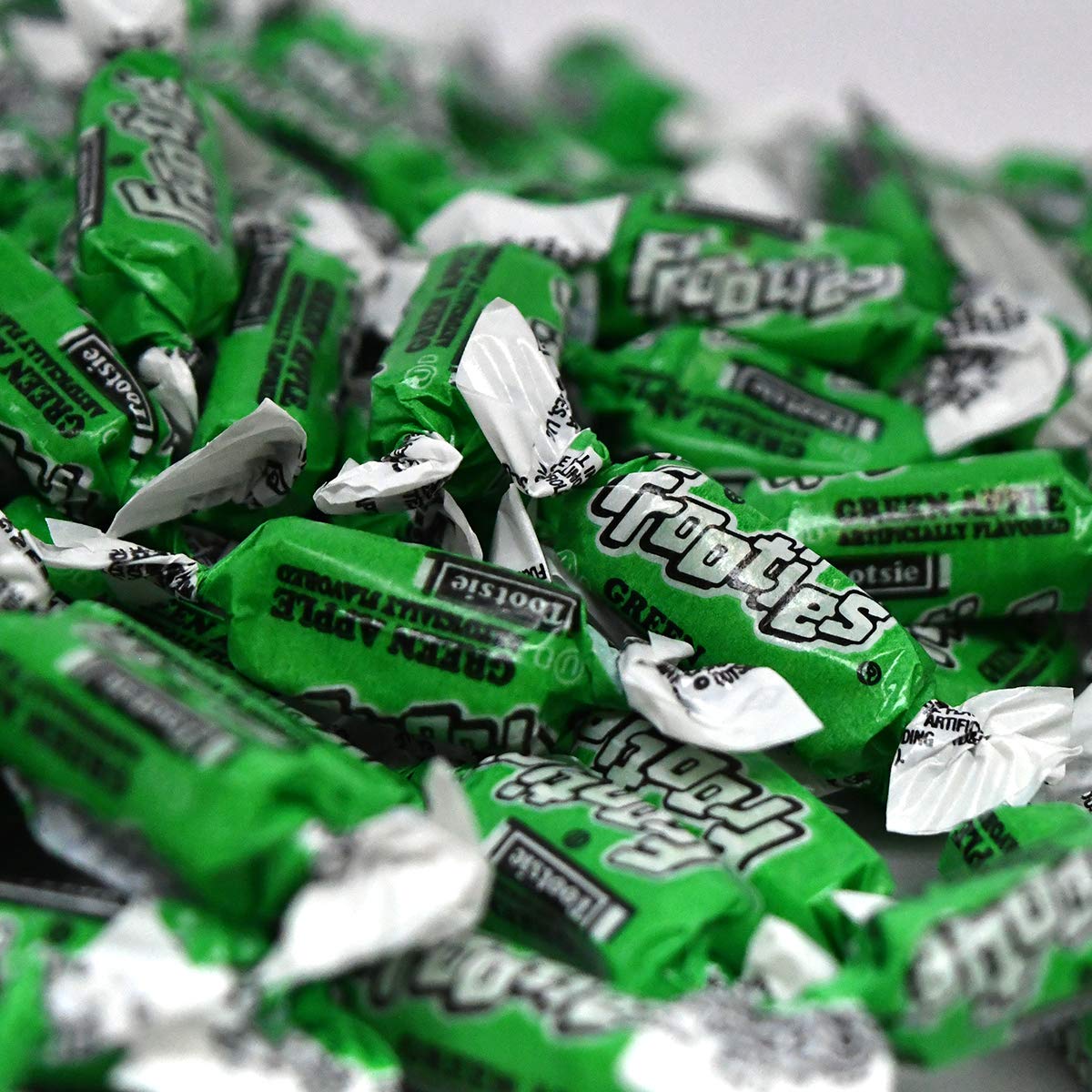 Green Apple Tootsie Roll Frooties Chewy Candy - 38.8 OZ 360-piece Bag (Gluten Free ~ Peanut Free)
