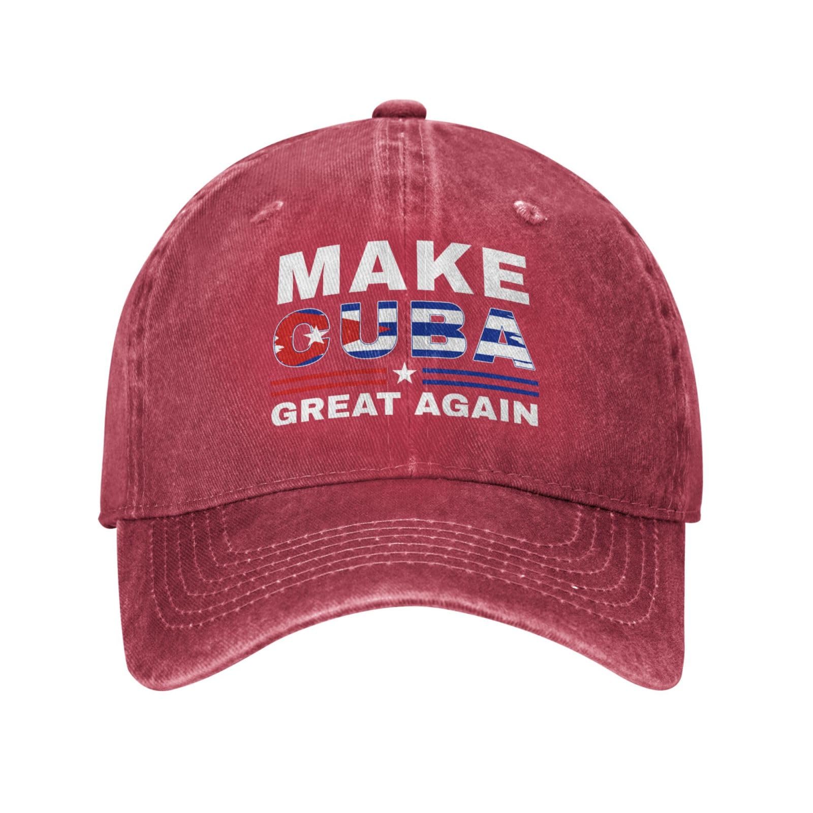 Antaa Make Cuba Great Again hat Cuban Flag Retro Cotton Cap Red