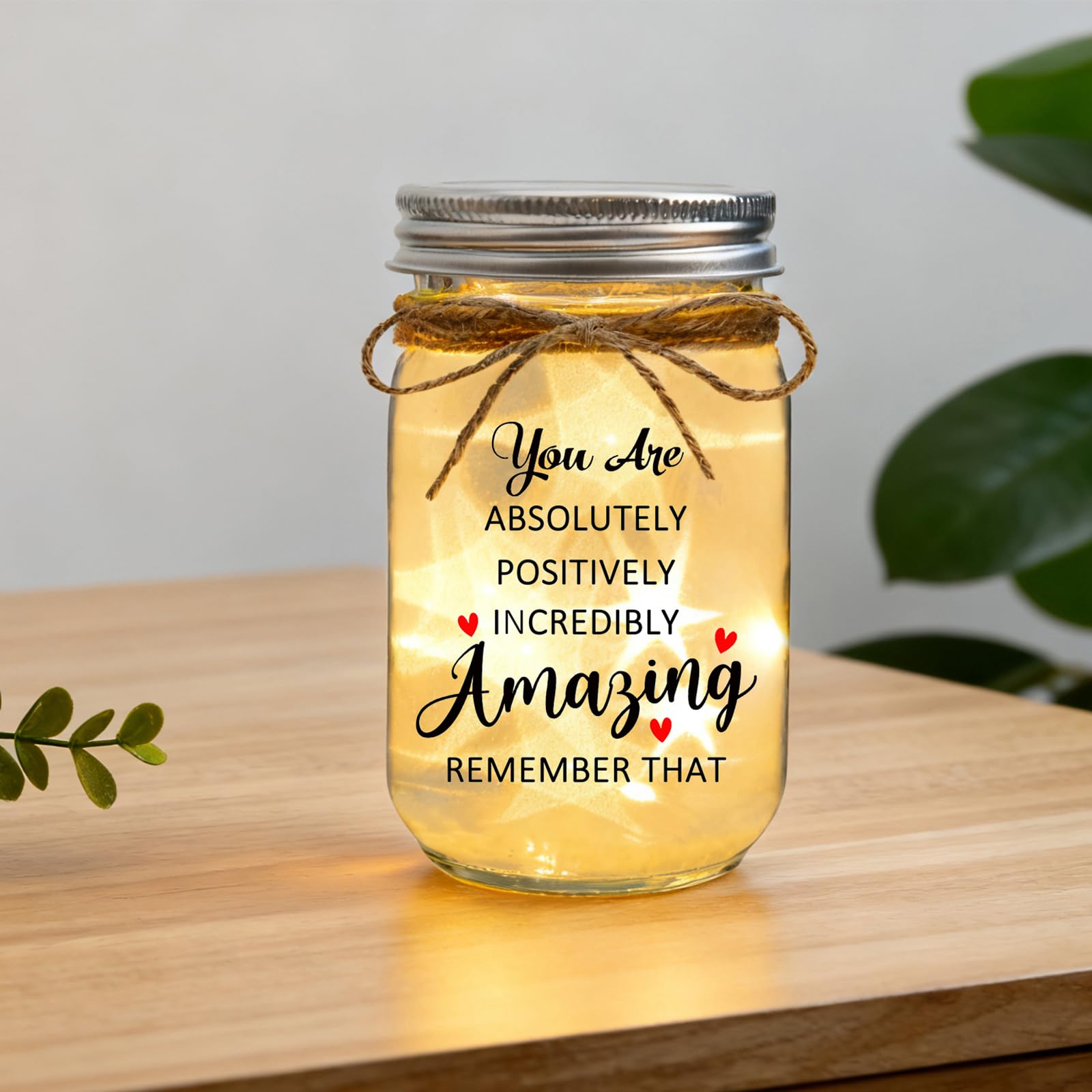 Spegiffu Thank You Gifts for Women Mason Jar - You Are Amazing Gifts for Women Best Friend Birthday Christmas Mother's Day Coworker Leaving Boss Lady Teacher Retirement Gift for Woman Appreciation