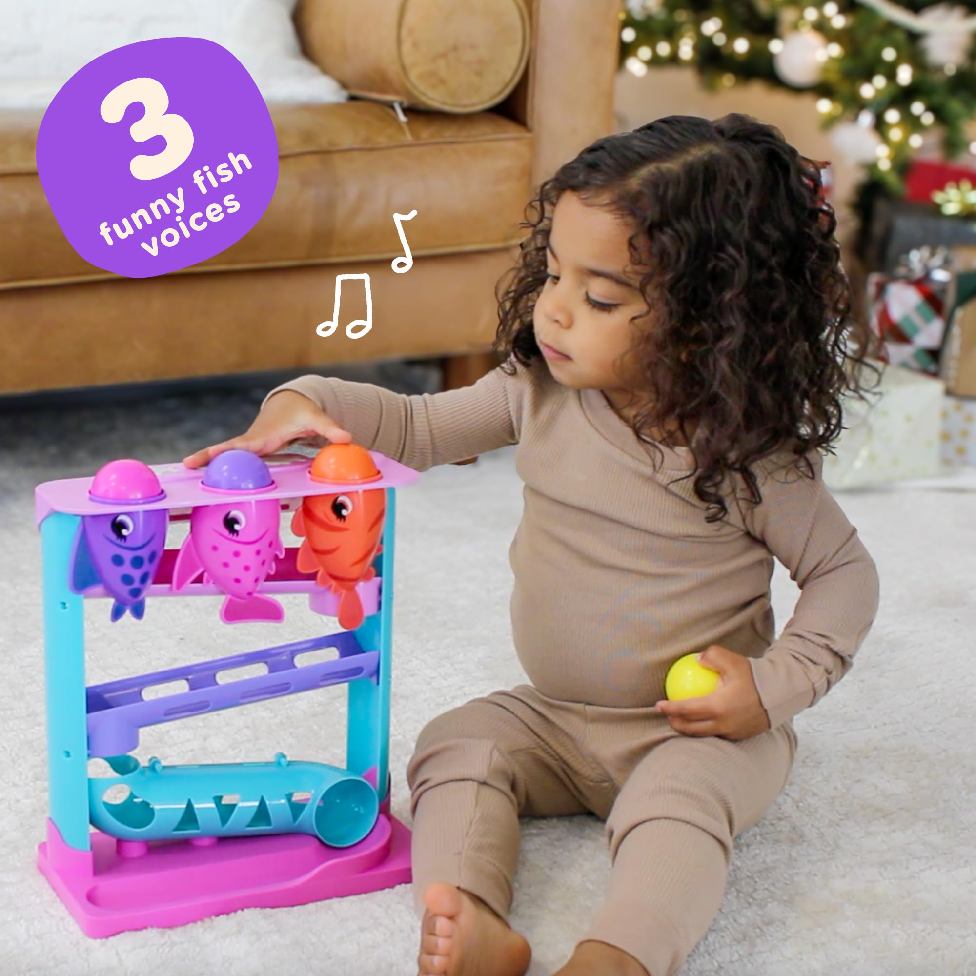 Move2Play, Feed The Fish | Interactive Baby & Toddler Toy | 1, 2+ Year Old Christmas Gift & Birthday Present | Boys & Girls Baby Ages 6, 7, 8, 9, 10, 12, 18, 24+ Months Old