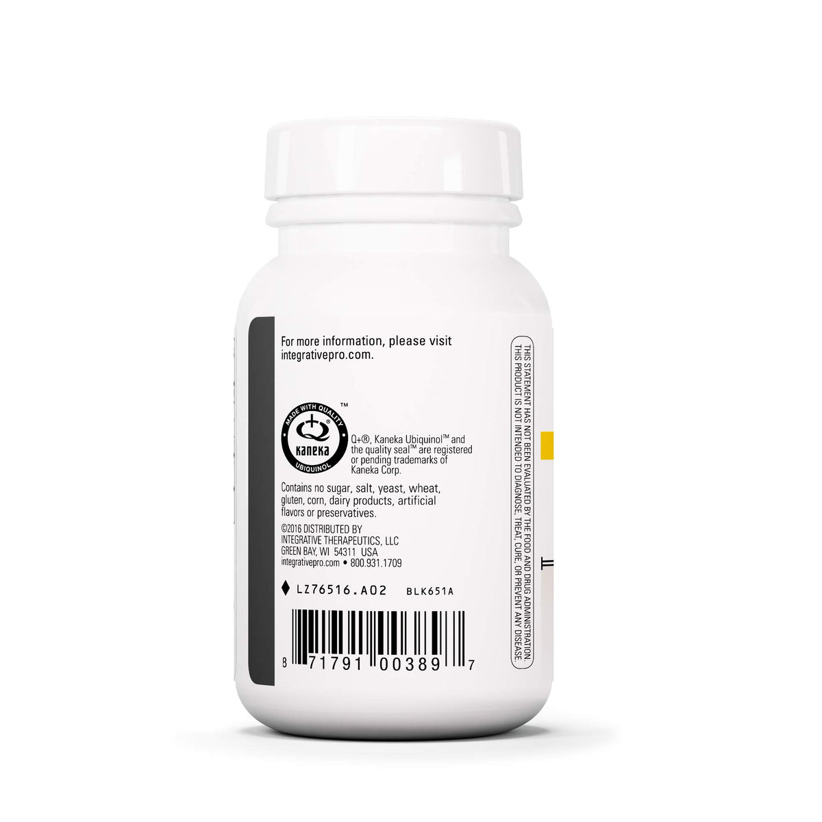 Integrative Therapeutics UBQH 100 mg - Reduced Form CoQ10 Supplement to Support Cellular Energy* - Dairy Free - 60 Softgels