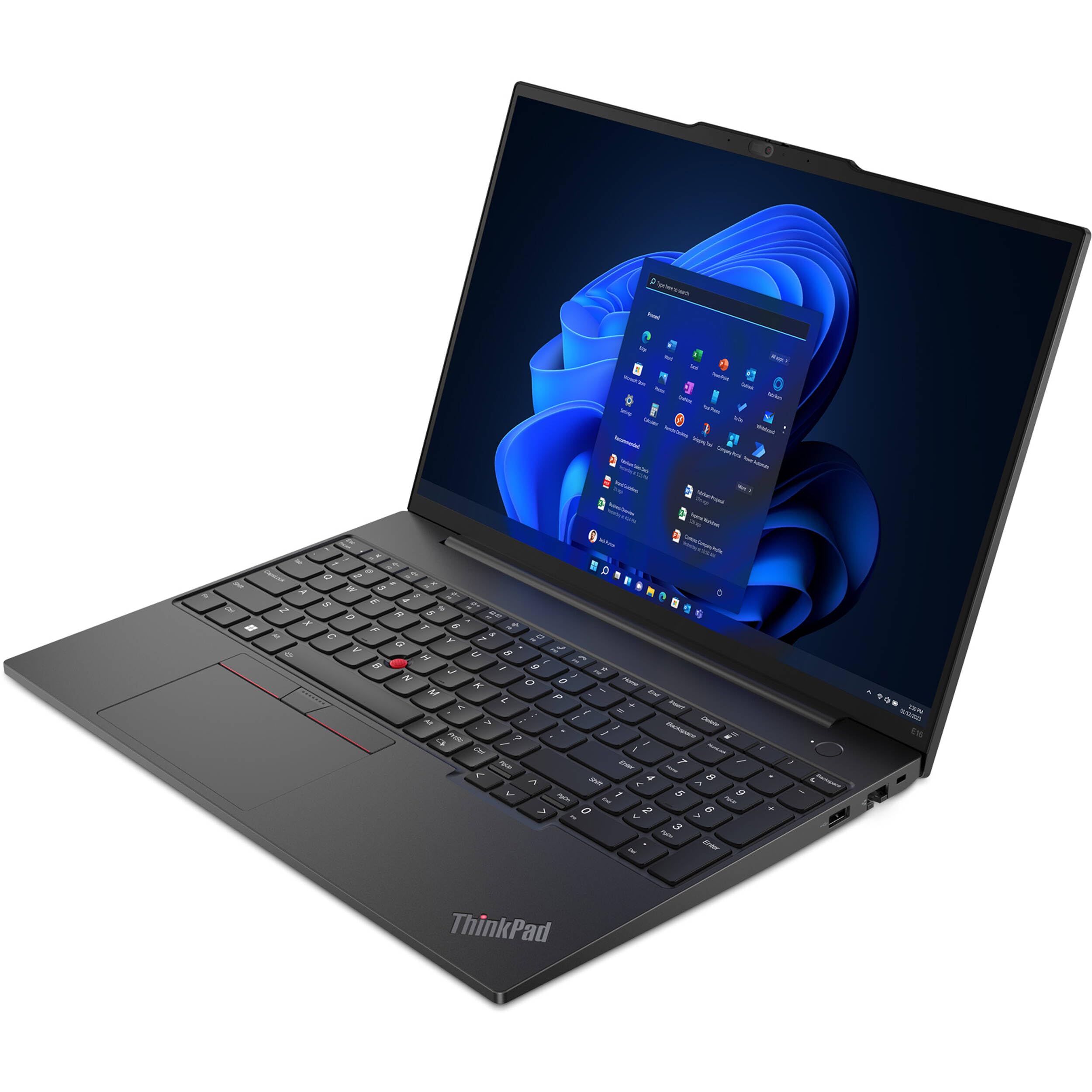 Lenovo ThinkPad E16 Business Laptop (16" FHD+ Display, AMD Ryzen 5 7530U(> Intel i7-1165G7), 16GB RAM, 512GB SSD) Fingerprint, Backlit, 1080p Webcam, WiFi 6, Ethernet, Win 11 Pro w/ Copilot, Black