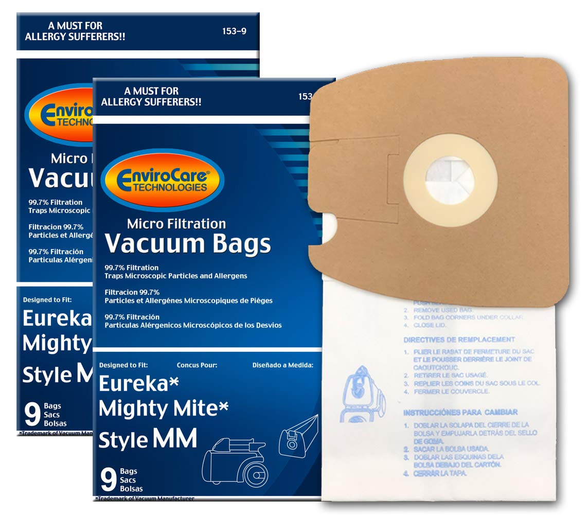 EnviroCare Replacement Vacuum Bags for Eureka Style MM Eureka Mighty Mite 3670 and 3680 Series Canisters 18 Bags