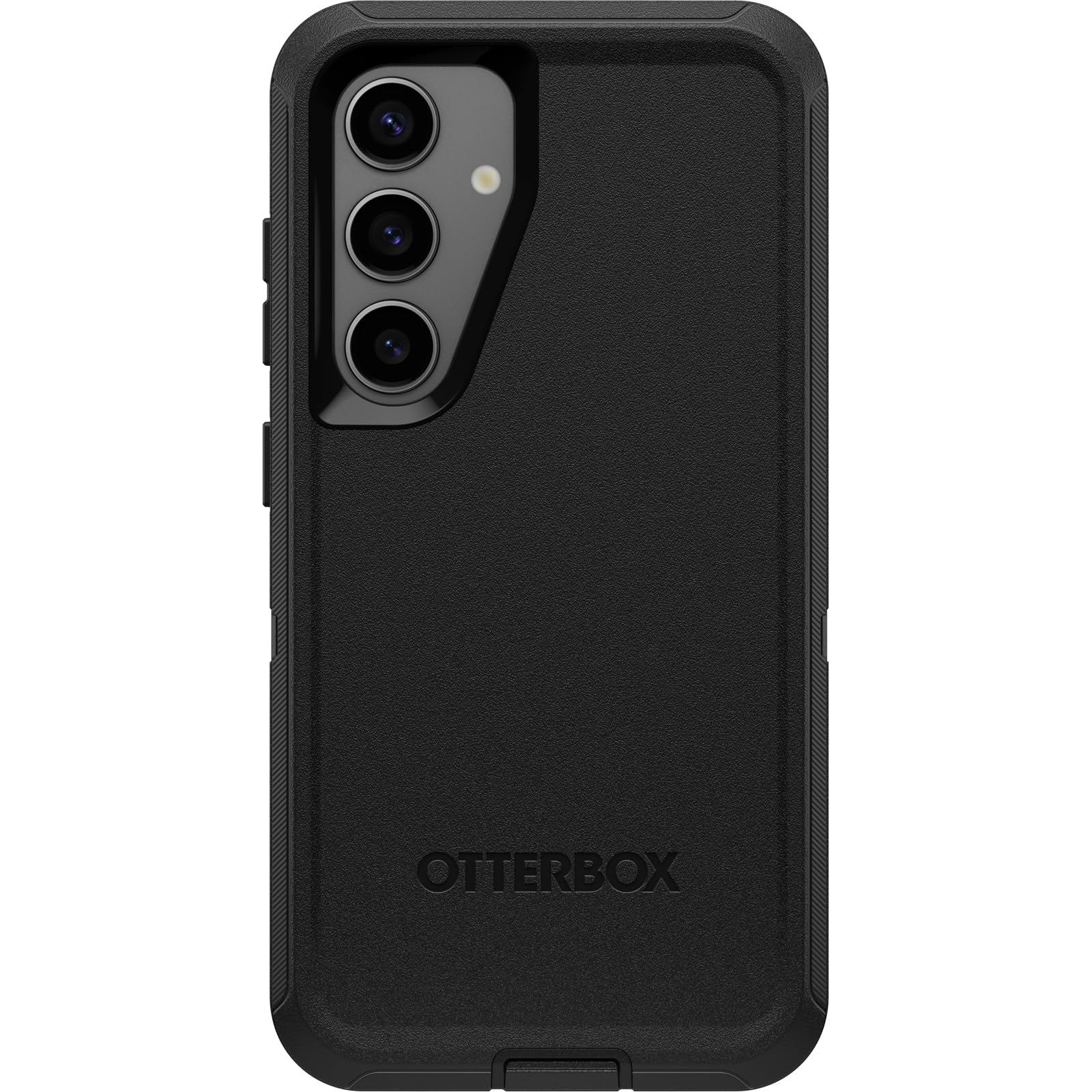 OtterBox Samsung Galaxy S24 Defender Series Case - Single Unit Ships in Polybag, Ideal for Business Customers - Black, Rugged & Durable, with Port Protection, Includes Holster Clip Kickstand