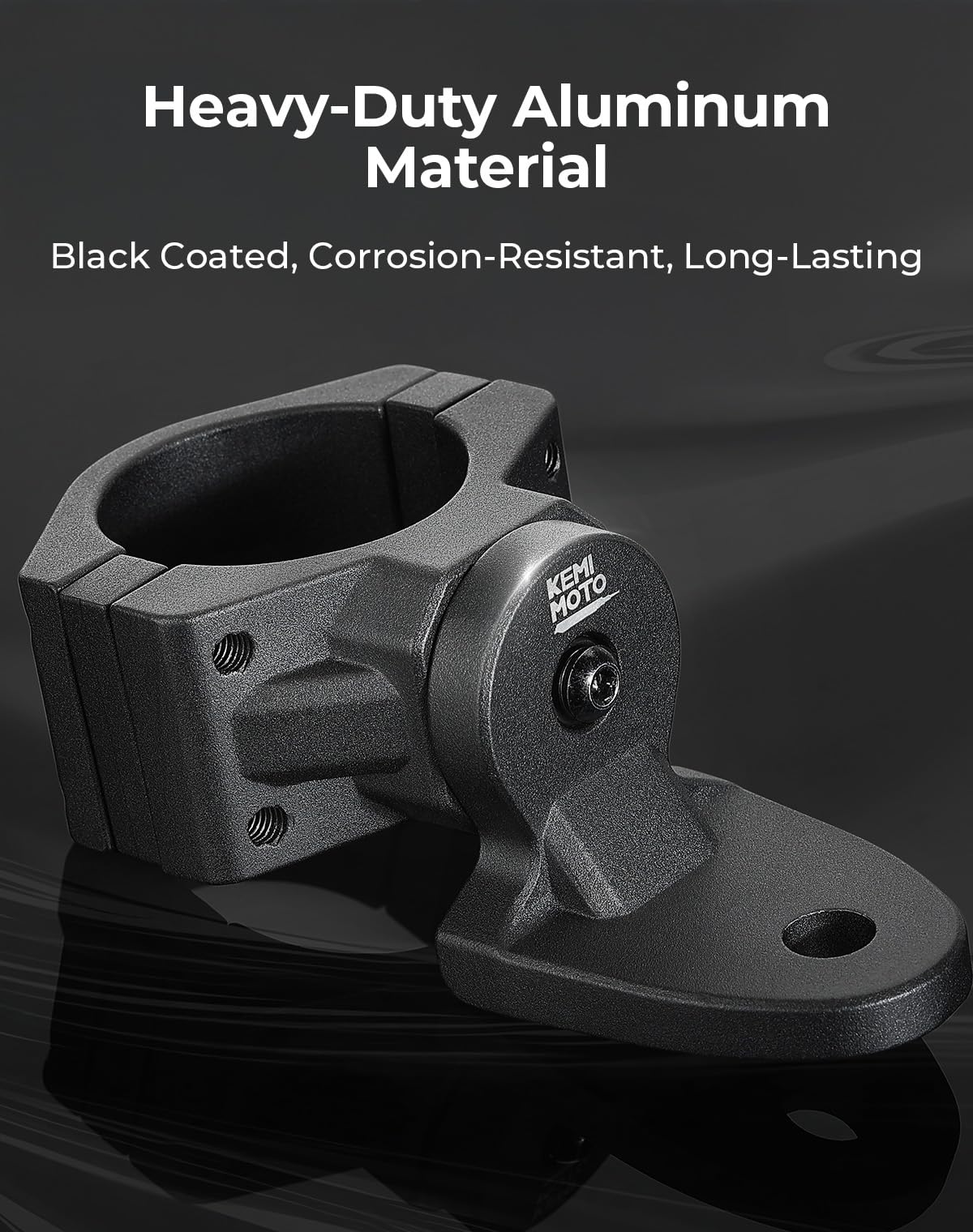 KEMIMOTO UTV Whip Mount Flag Whip Light Mount 2PCS, Heavy Duty Adjustable for 1.75-2 inch Roll Bar Cage, Compatible with RZR 900 1000 XP Pro Turbo Maverick Commander