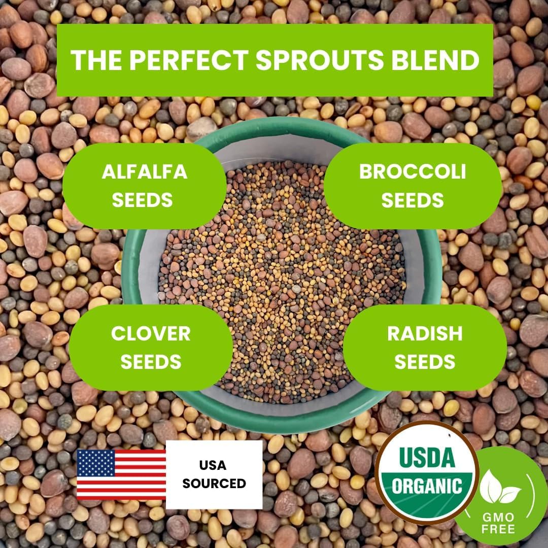4-Tier Sprouting Growing Kit & Sprouting Seeds
