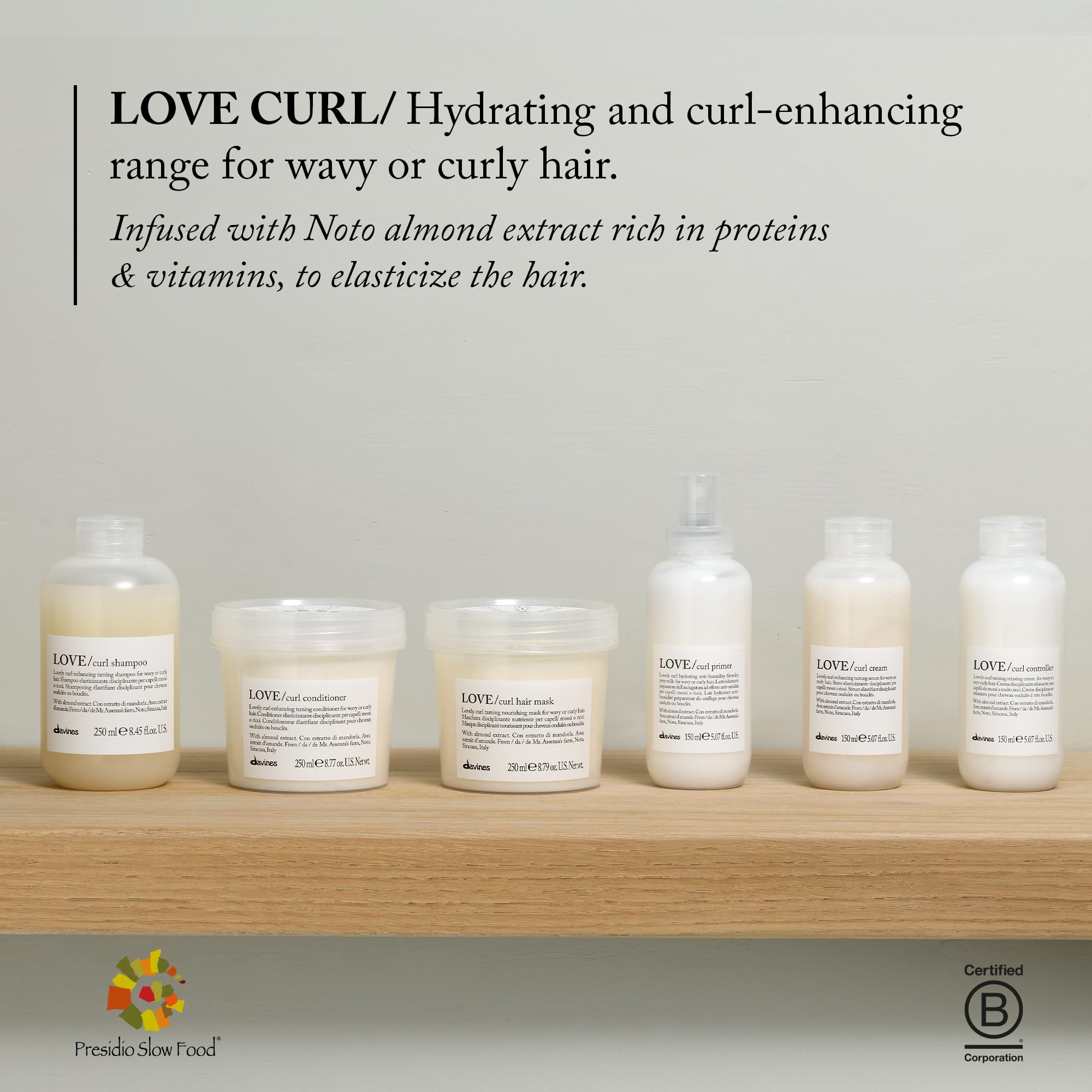 Davines LOVE Curl Controller, Taming And Relaxing Cream For Very Curly And Wavy Hair, Anti-Frizz Curl Defining Formula, 5.07 Fl Oz