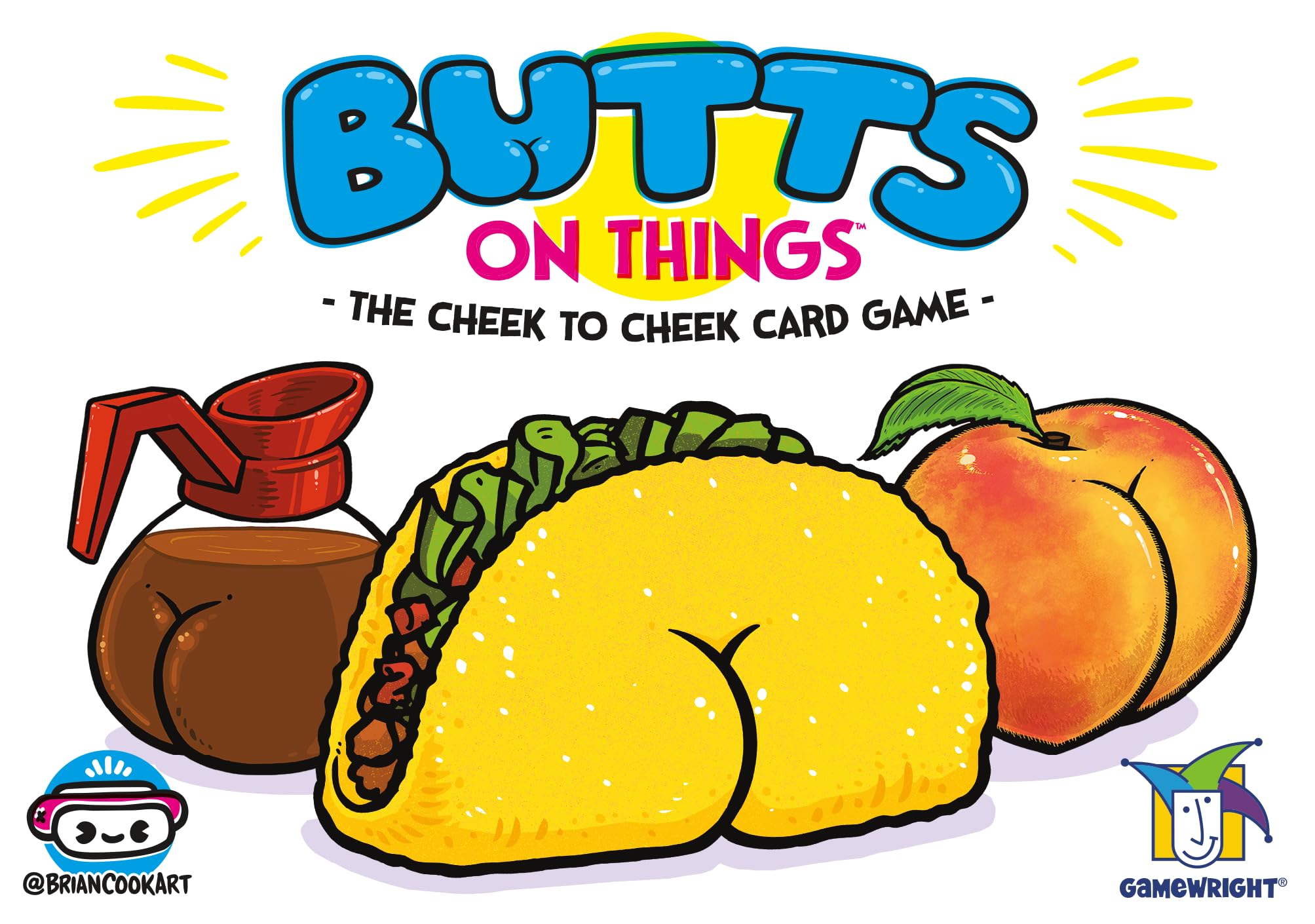 Gamewright - Butts On Things - The Cheek to Cheek Card Game - for Kids Ages 8 and Up - Perfect for Family Game Night!