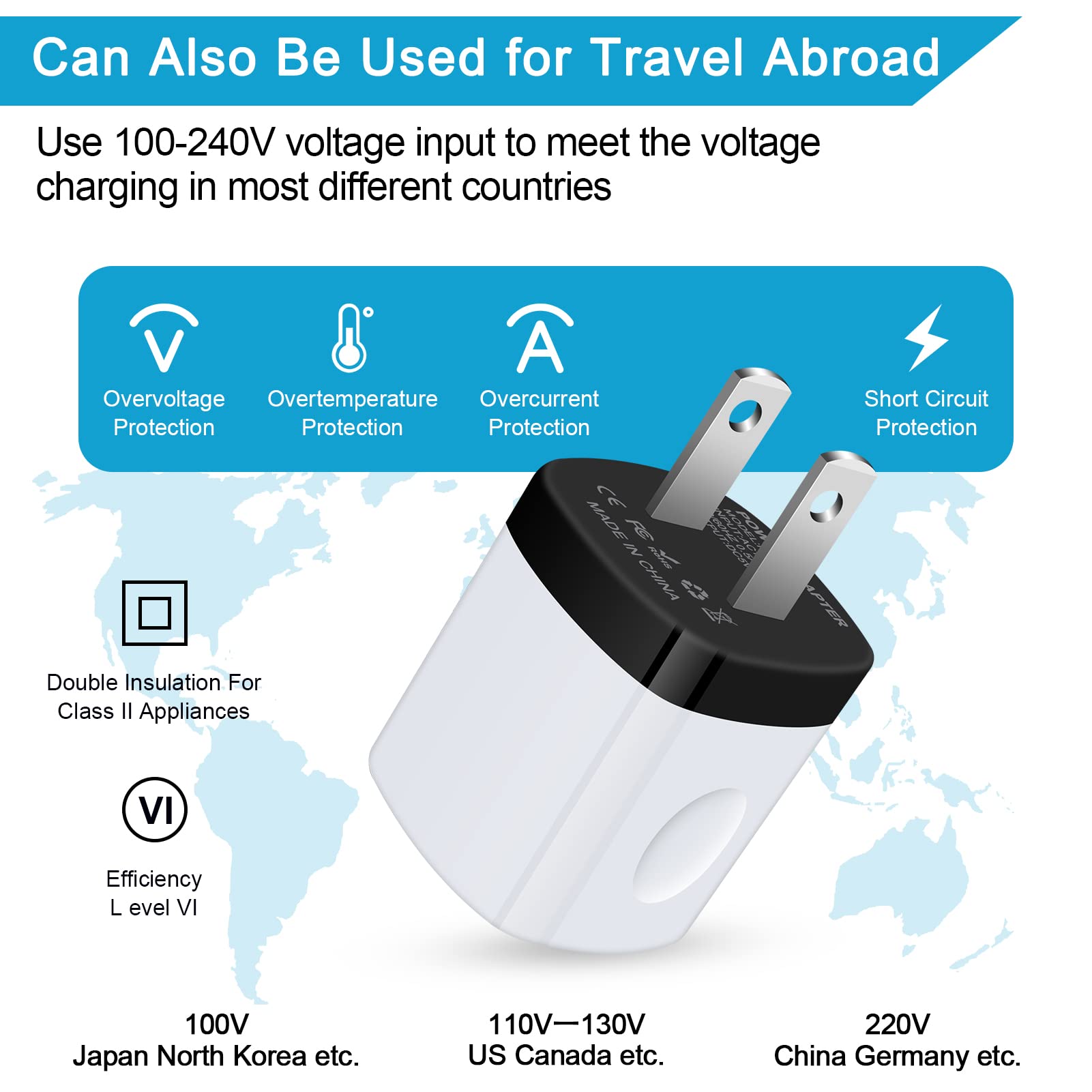 Charging Block,Charger Box,5Pack Travel Single Port USB Wall Charger Brick Cubes for iPhone 16/15/14/13/12/X/8/8 Plus/7/6S,Samsung Galaxy S24 S23 S22 A14 S10e S10 S9 S8/S7/S6/Note 9/8,LG G8 G7,Moto