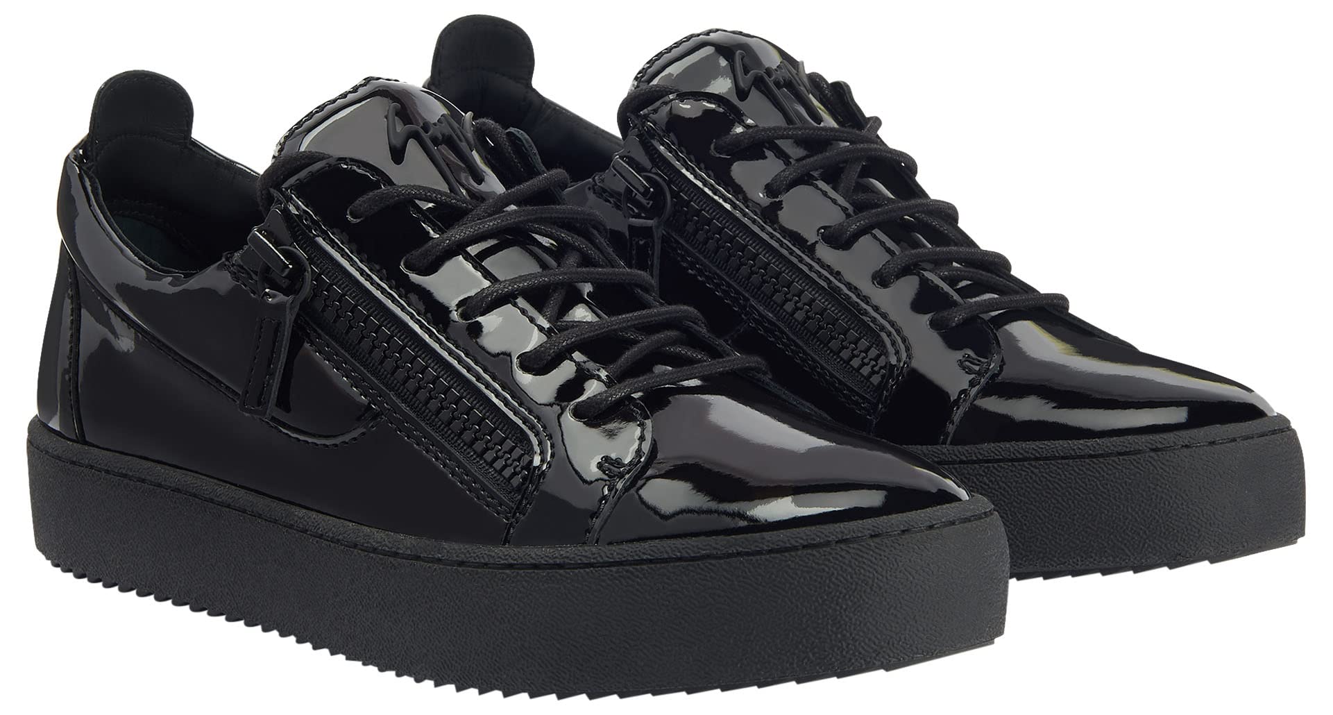 Giuseppe Zanotti, Frankie Low-Top Sneakers Fabric, 8, Black