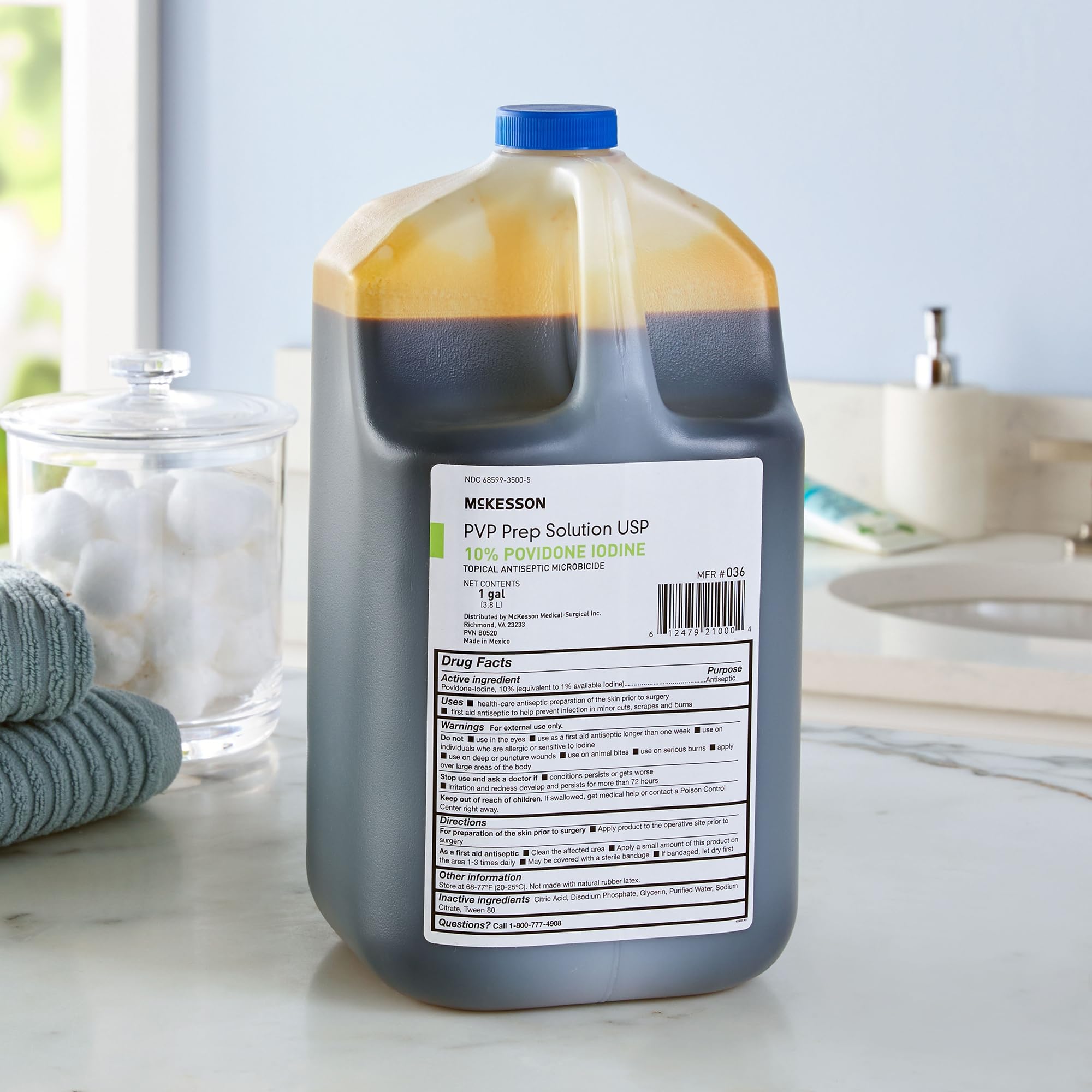 McKesson PVP Prep Solution USP, 10% Povidone-Iodine, 1 gal, 1 Count