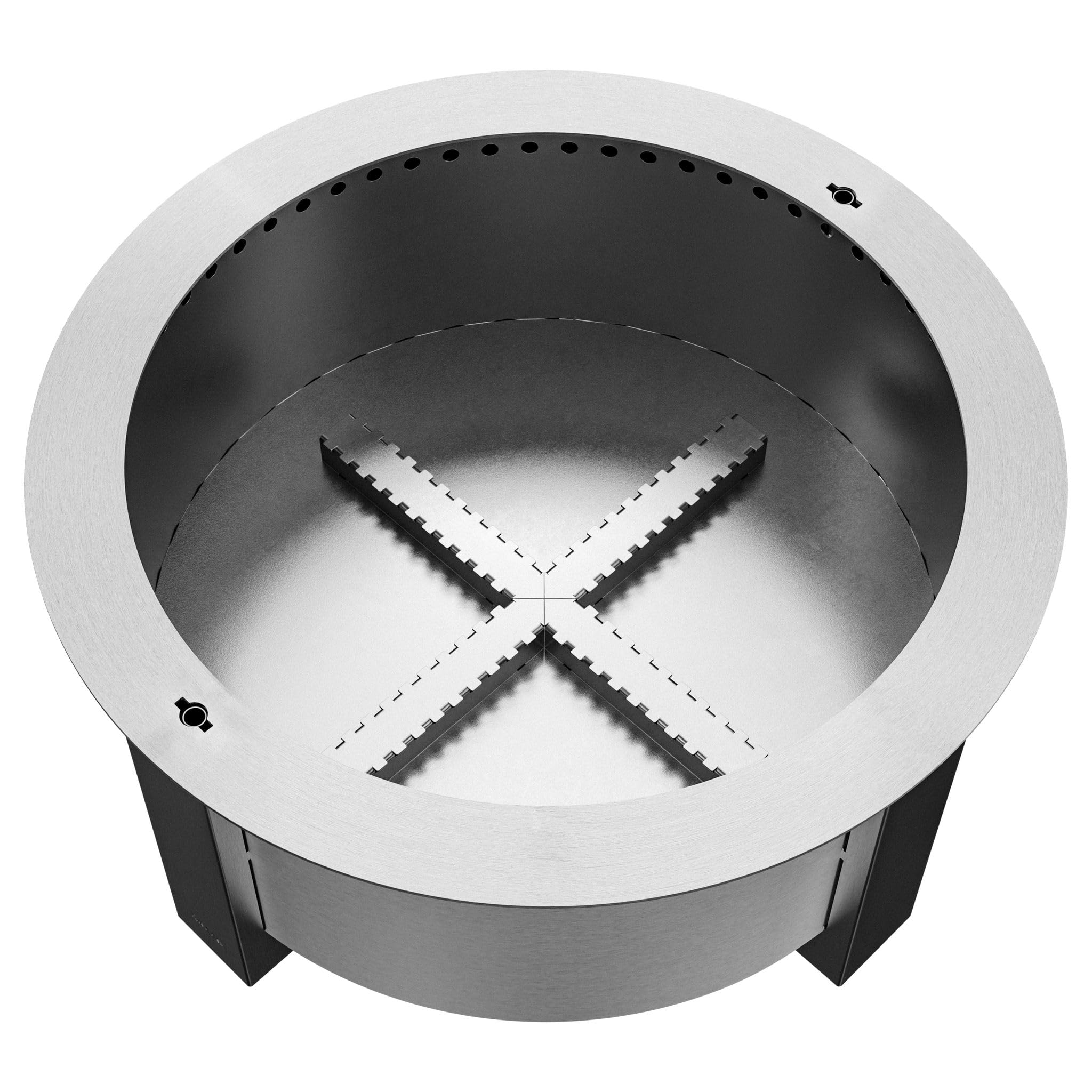 Breeo Smokeless Fire Pit (X Series 30, Corten Steel) | 34.5 inch Smokeless Firepit for Outside | 94 Pounds | Ideal for Families, Gifts for Dad | Compatible with Wide Range of Breeo Accessories