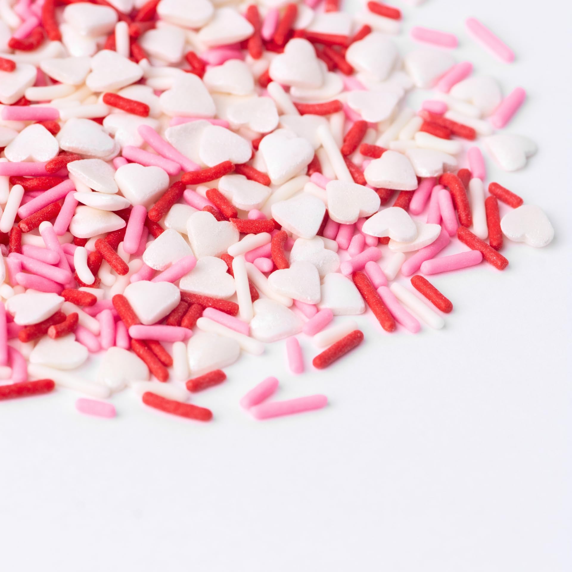 Sweets Indeed, Heart Sprinkles, Valentines Day Bulk, 10 ounce, Edible Sprinkle Mix, Perfect for Cake Decorations, Baking, Ice Cream, Cookies, Cupcake Topper (Sweetheart Mix)