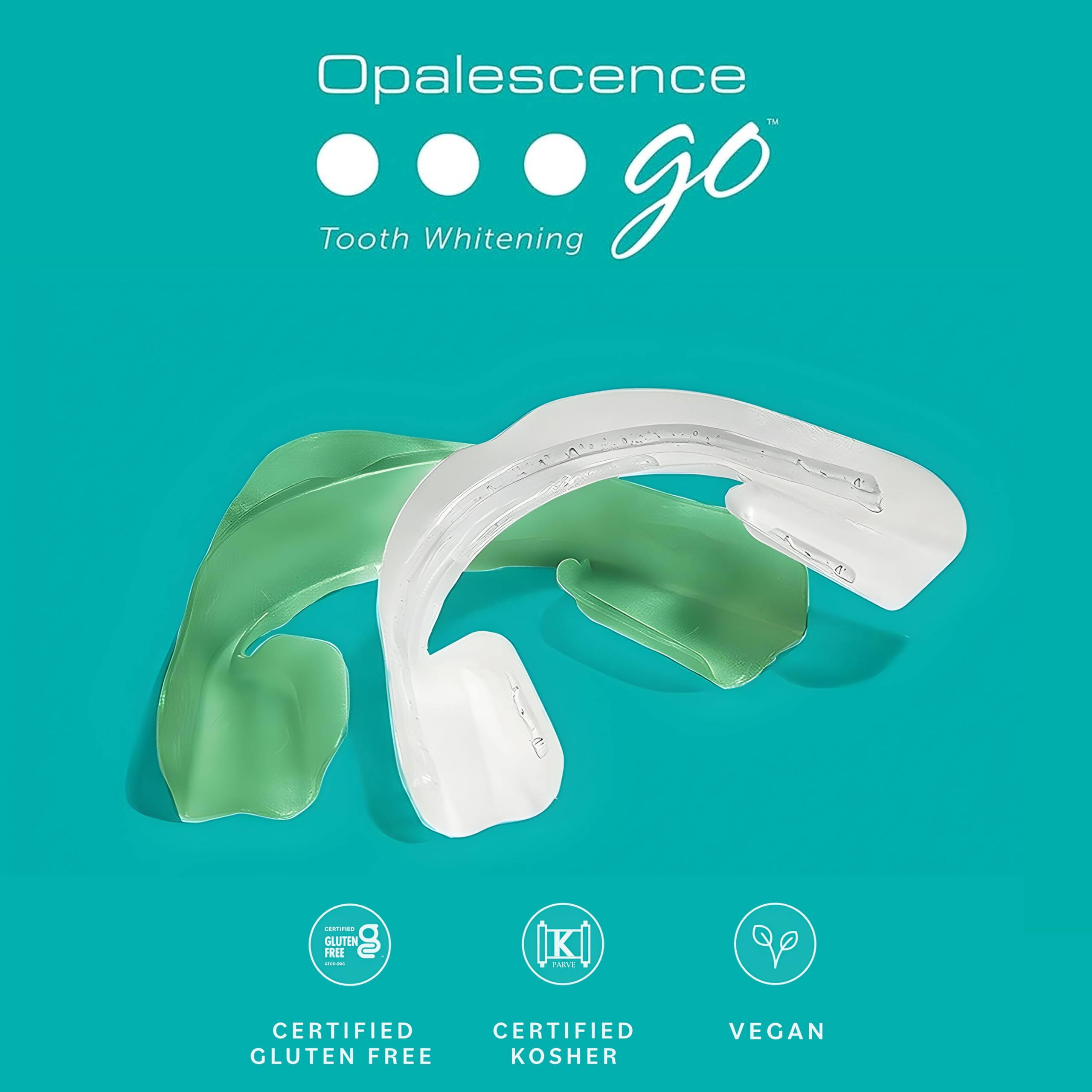 Opalescence Go 15- Prefilled Teeth Whitening Trays - 15% Hydrogen Peroxide - (10 Treatments) Made by Ultradent Products. Teeth Whitening Kit -Mint - 5194-1