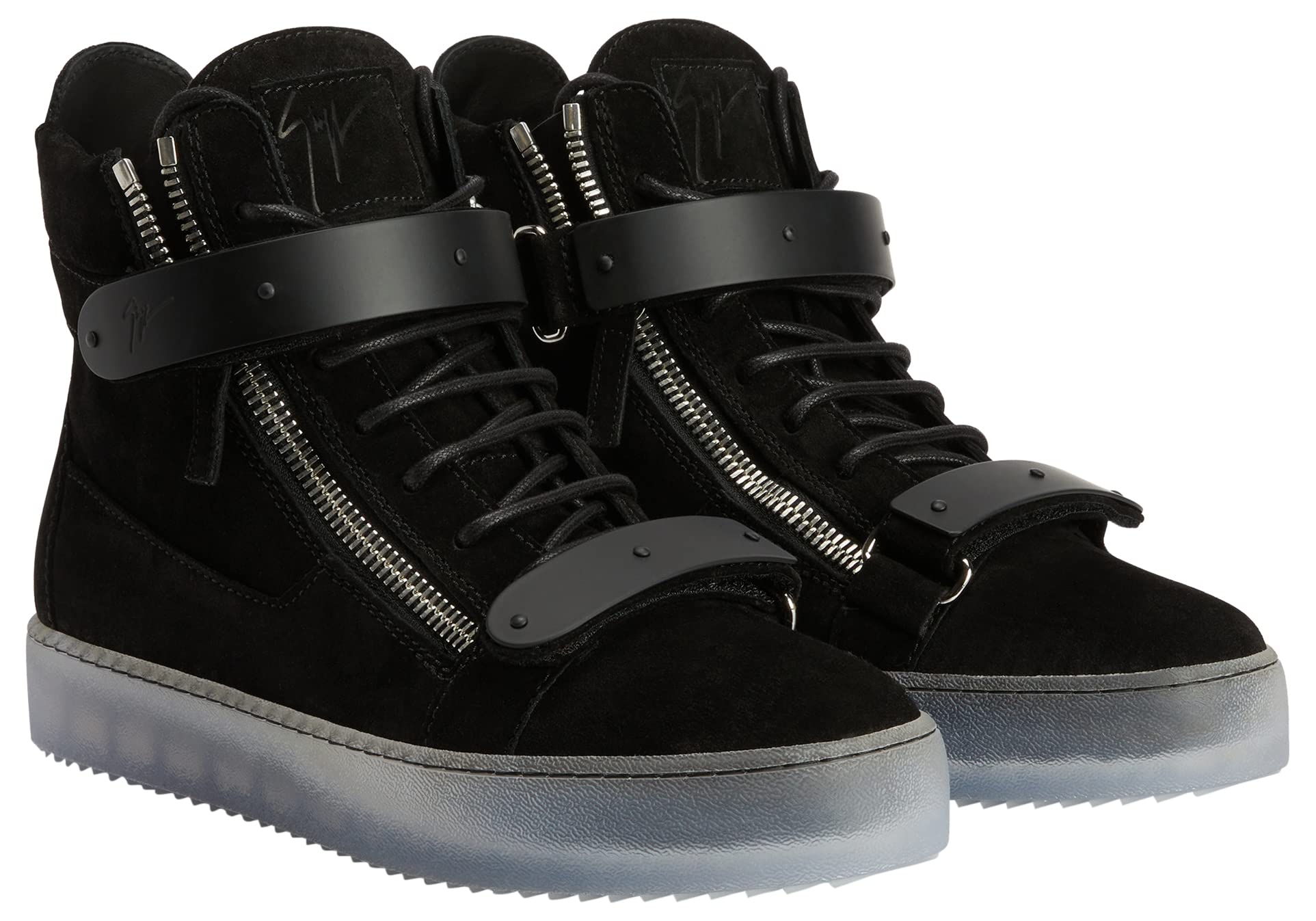 Giuseppe Zanotti, Coby Mid Top Sneakers, 10.5, Black