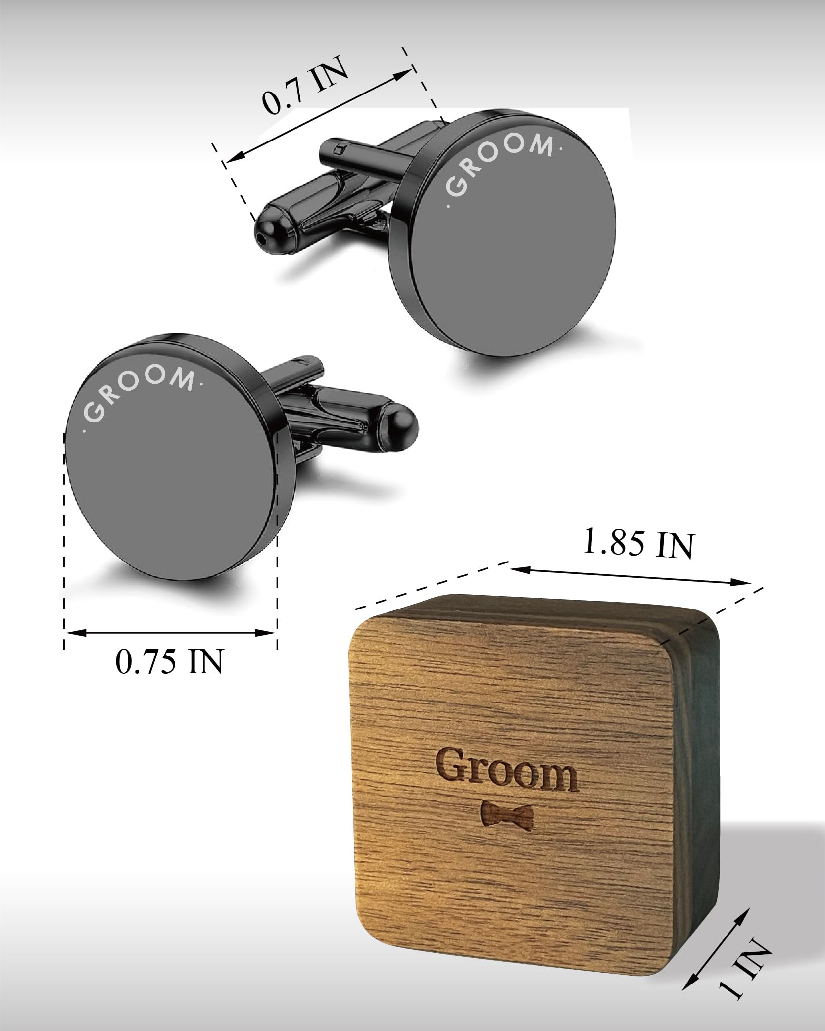 GroomBrideGifts Cuff Links Mens Groom Wedding Gifts CuffLinks.