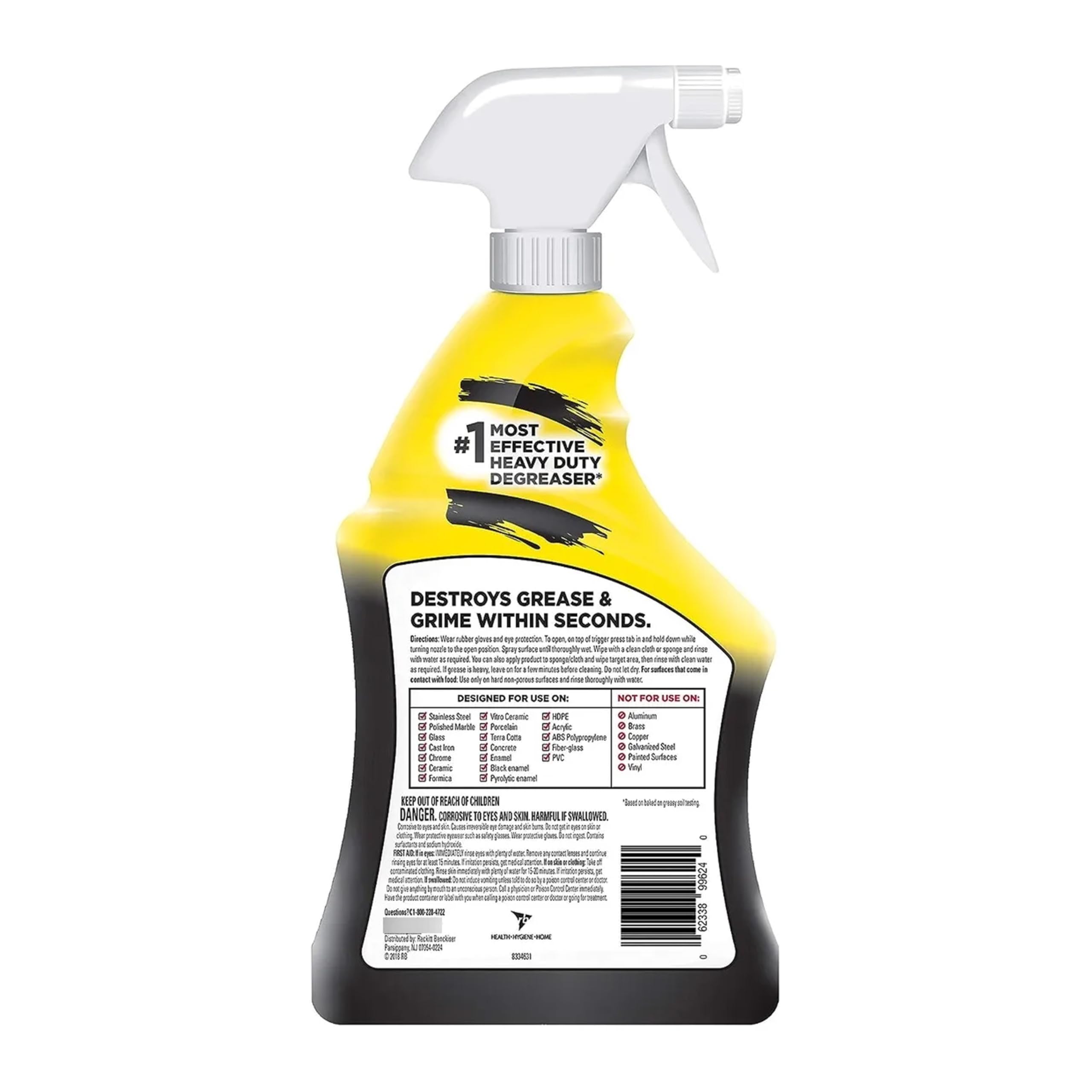 Easy-Off Heavy Duty Degreaser, Removes Grease & Grime, For Kitchen, Garage, Outdoor & More 32oz