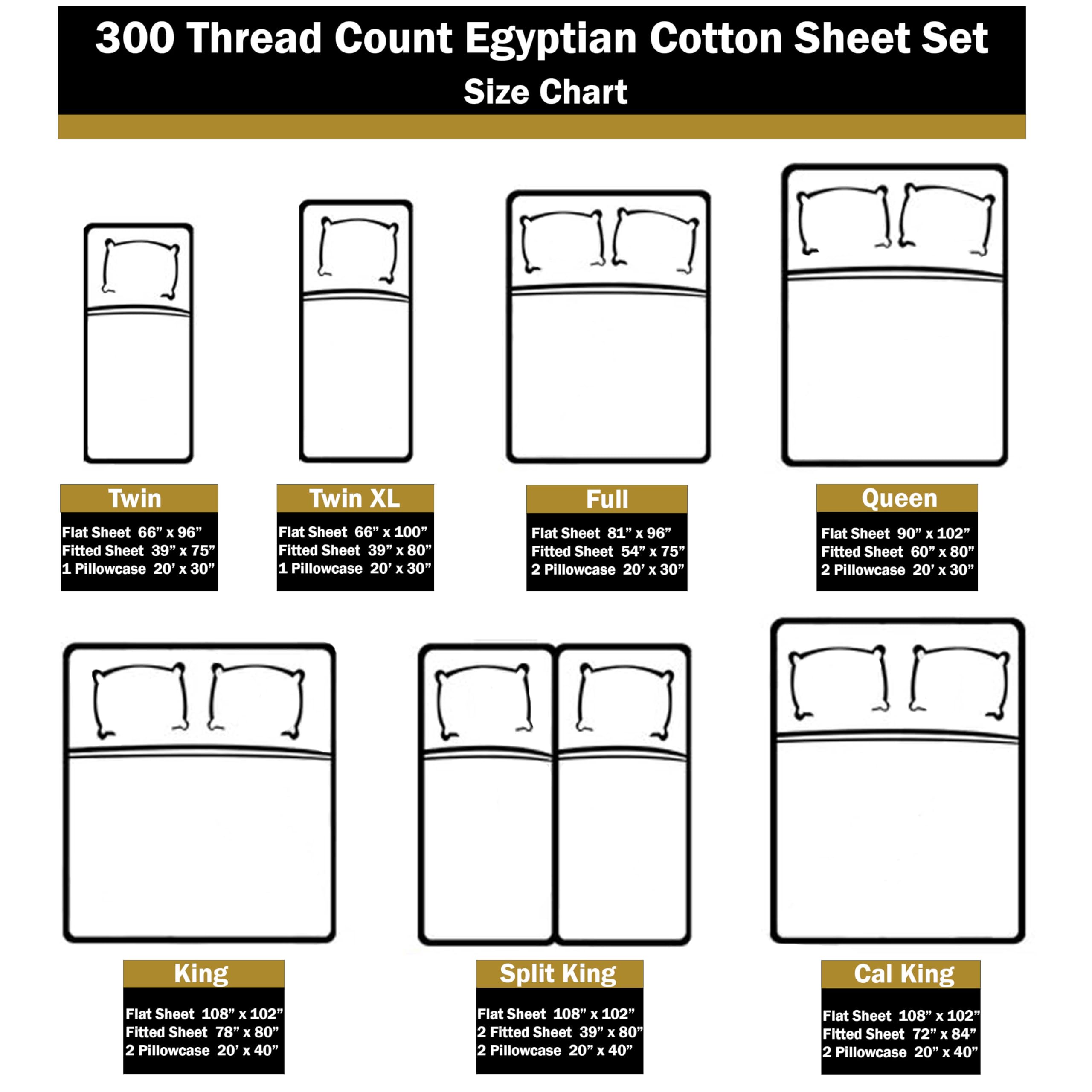 Superior Egyptian Cotton 300 Thread Count Bed Sheet Set, 1 Elastic Deep Pocket Fitted Sheets, 1 Flat Sheet, 1 Pillowcases, Soft Bedding, Luxury Sheets, Sateen Weave, Twin, Sage