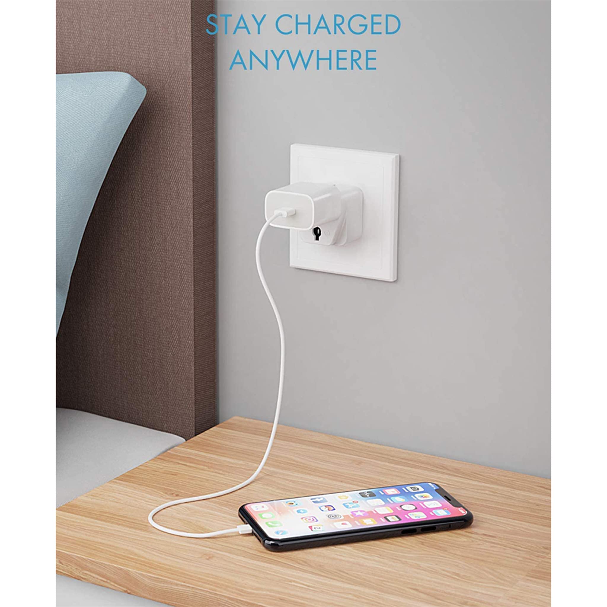 Ceptics Israel Power Adapter Travel Universal Plug,Works in Palestine,Jerusalem,Holy City-Perfect for Charging your Electronic Devices (Type H)- Safe Grounded Connection-3 Pack (GP-14-3PK),White